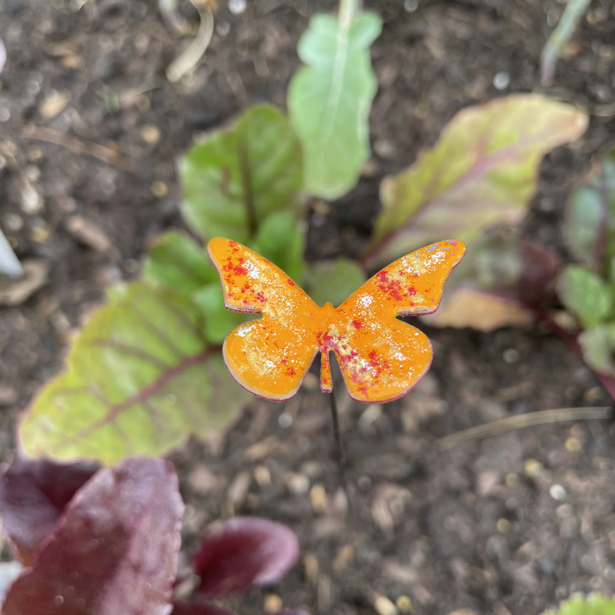 Small Copper Enamel Butterflies - Image 4