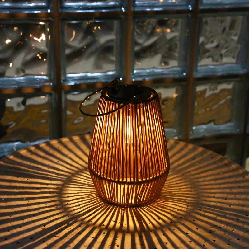 Solar Rattan Lantern - Image 4