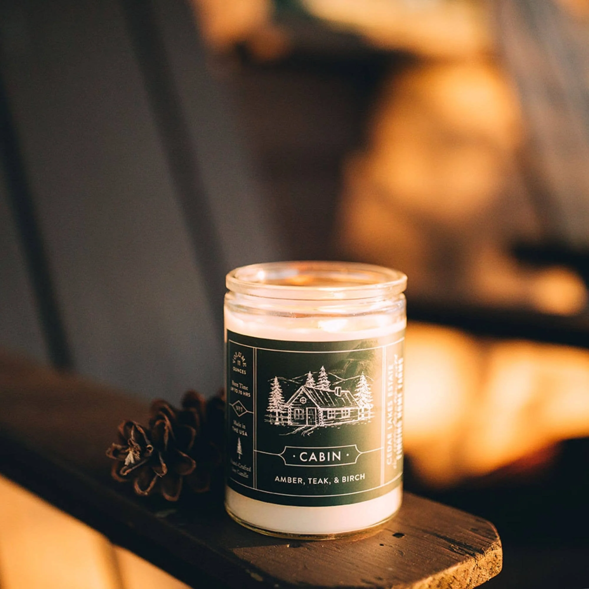 Soy Candle, Cabin, Woody Scent - Image 6