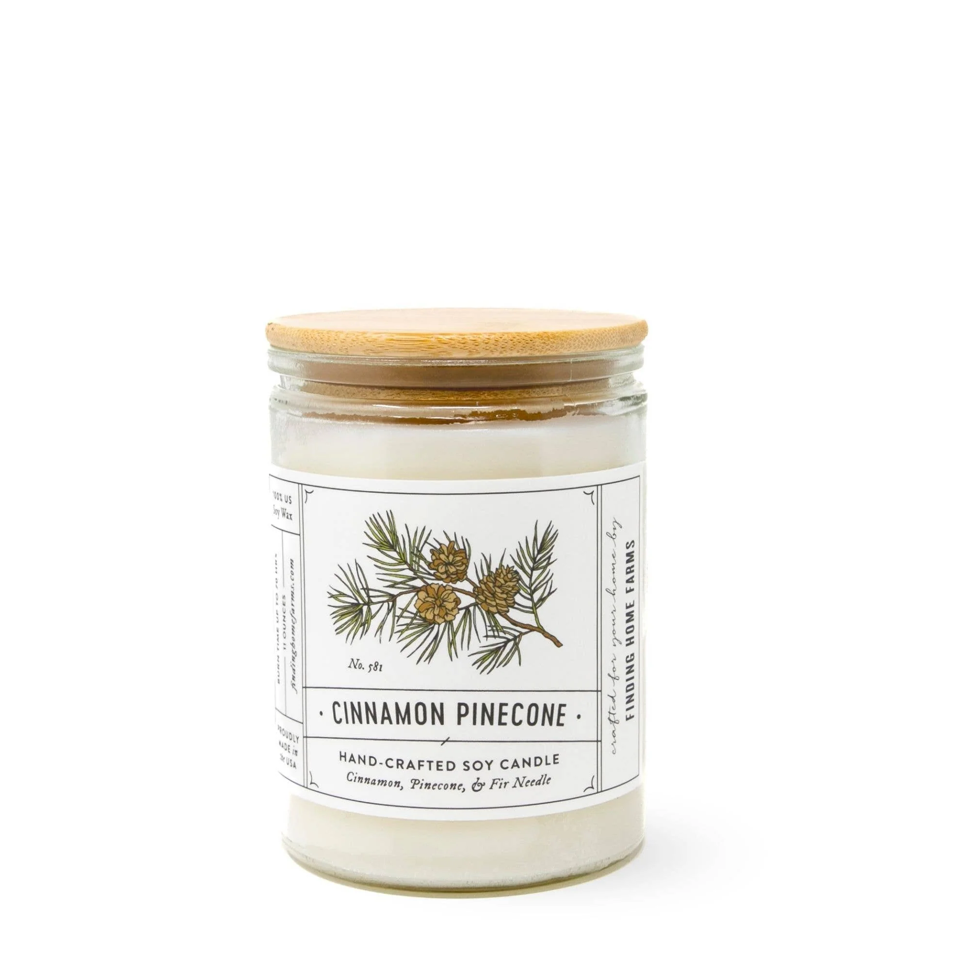 Soy Candle, Cinnamon Pinecone, Warm & Spicy Fall Scent - Image 2