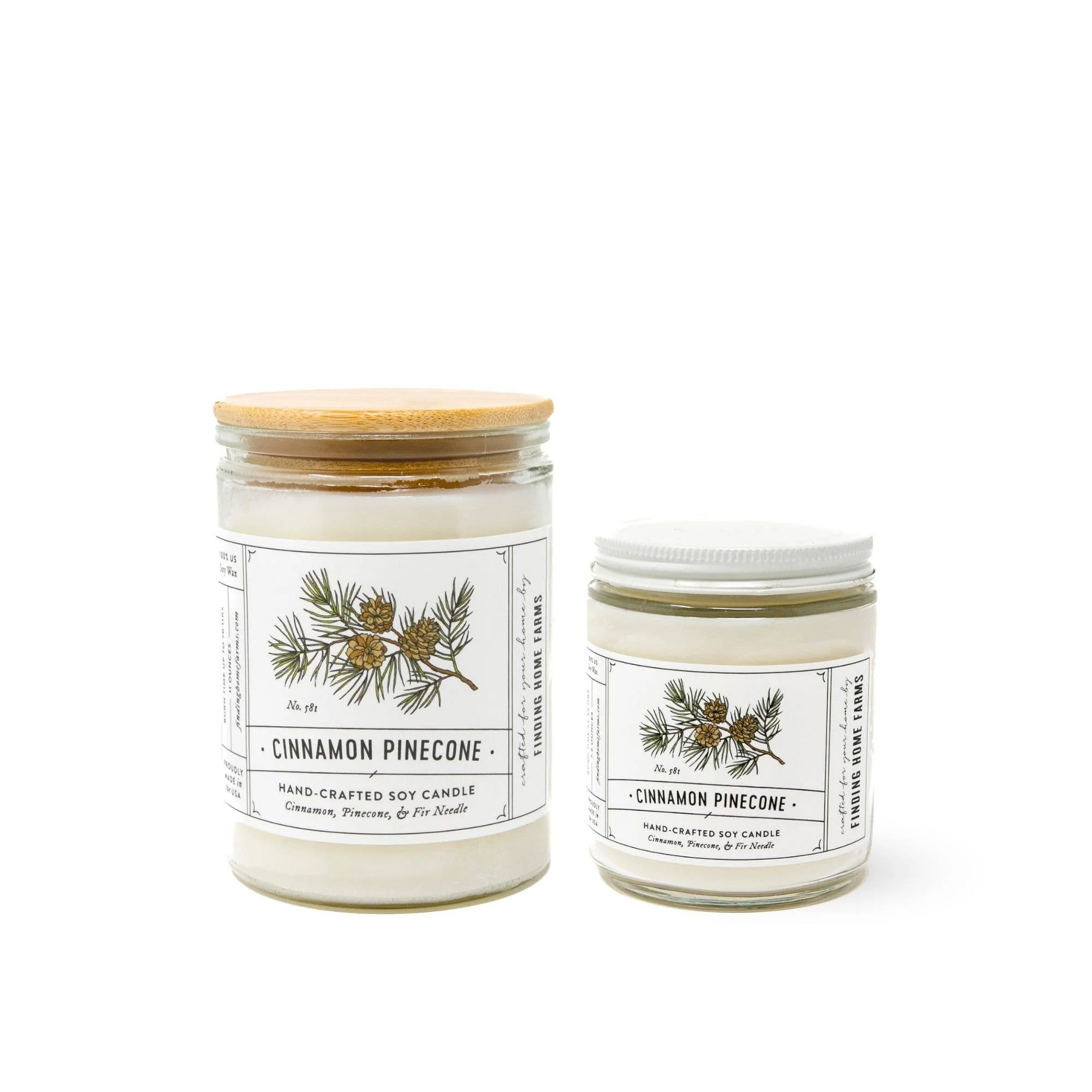 Soy Candle, Cinnamon Pinecone, Warm & Spicy Fall Scent - Image 3