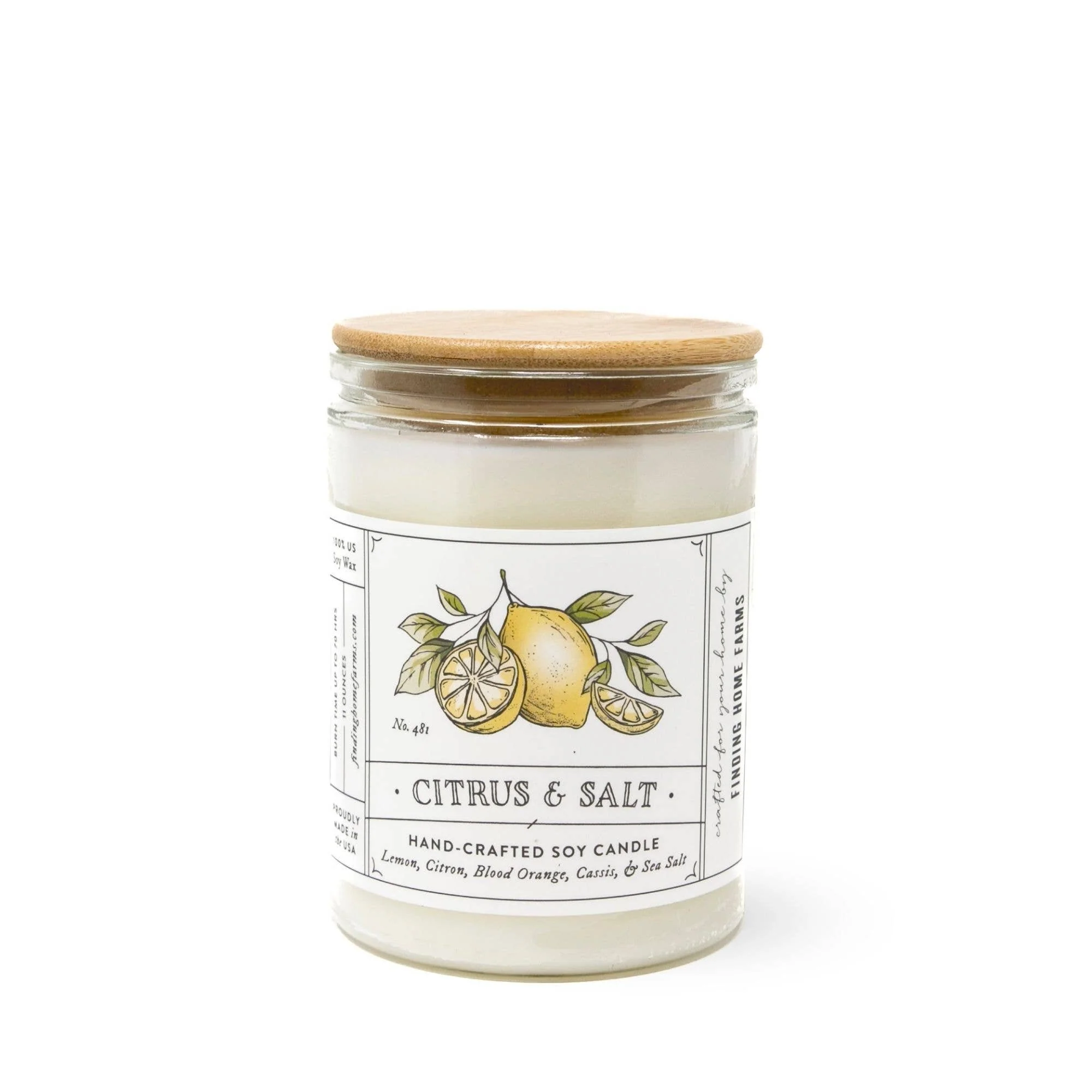 Soy Candle, Citrus & Salt, Fresh Scent - Image 2