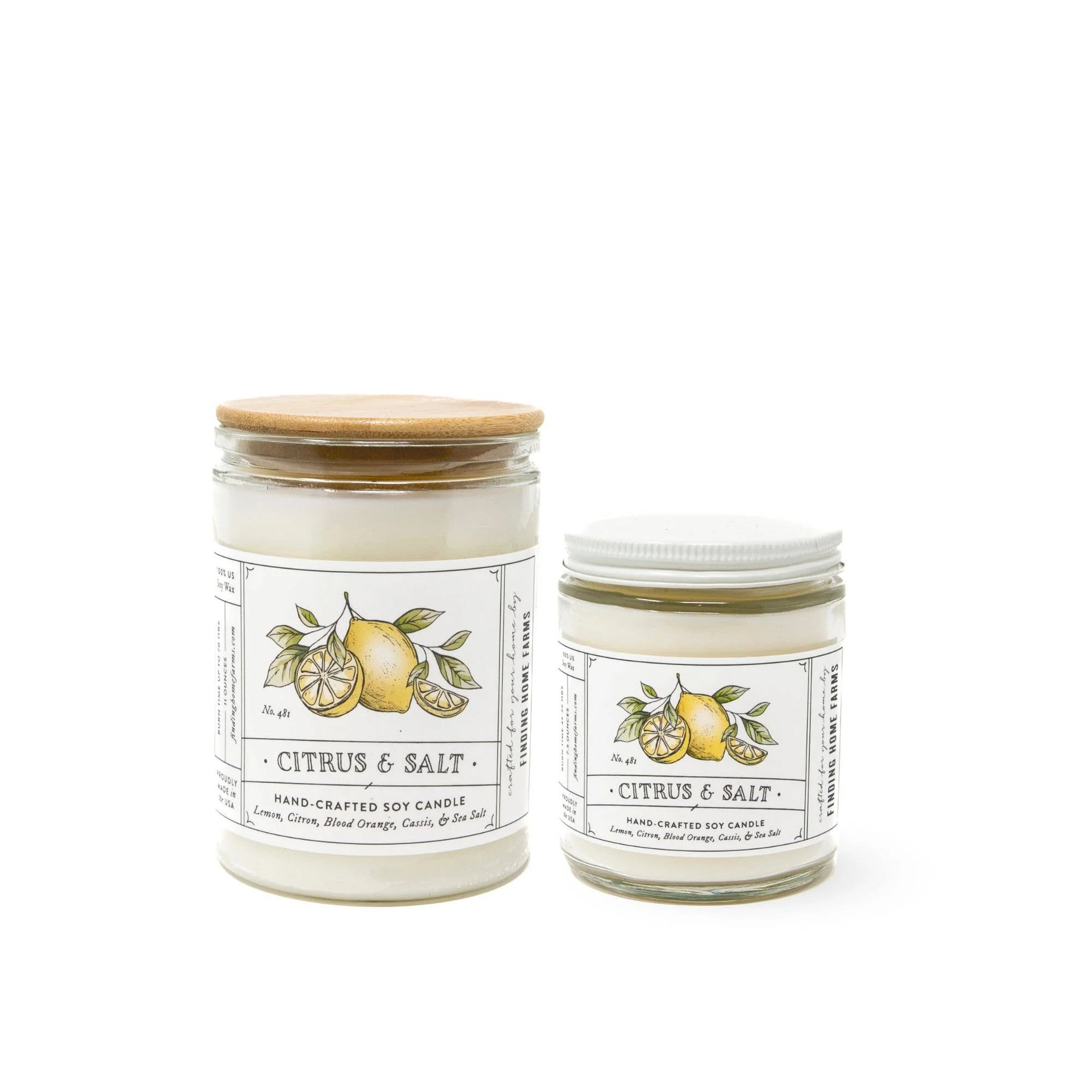 Soy Candle, Citrus & Salt, Fresh Scent - Image 3