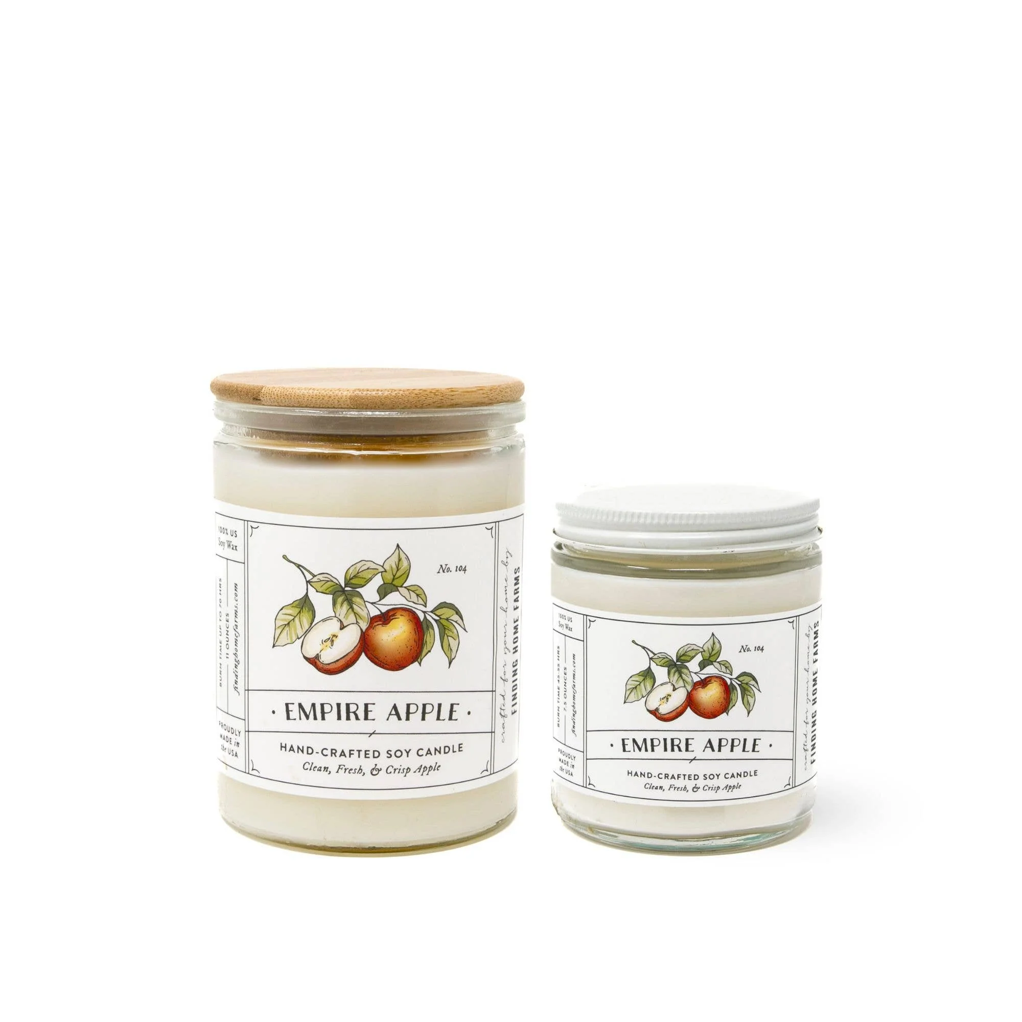 Soy Candle, Empire Apple, Fresh & Light Scent for Fall - Image 3