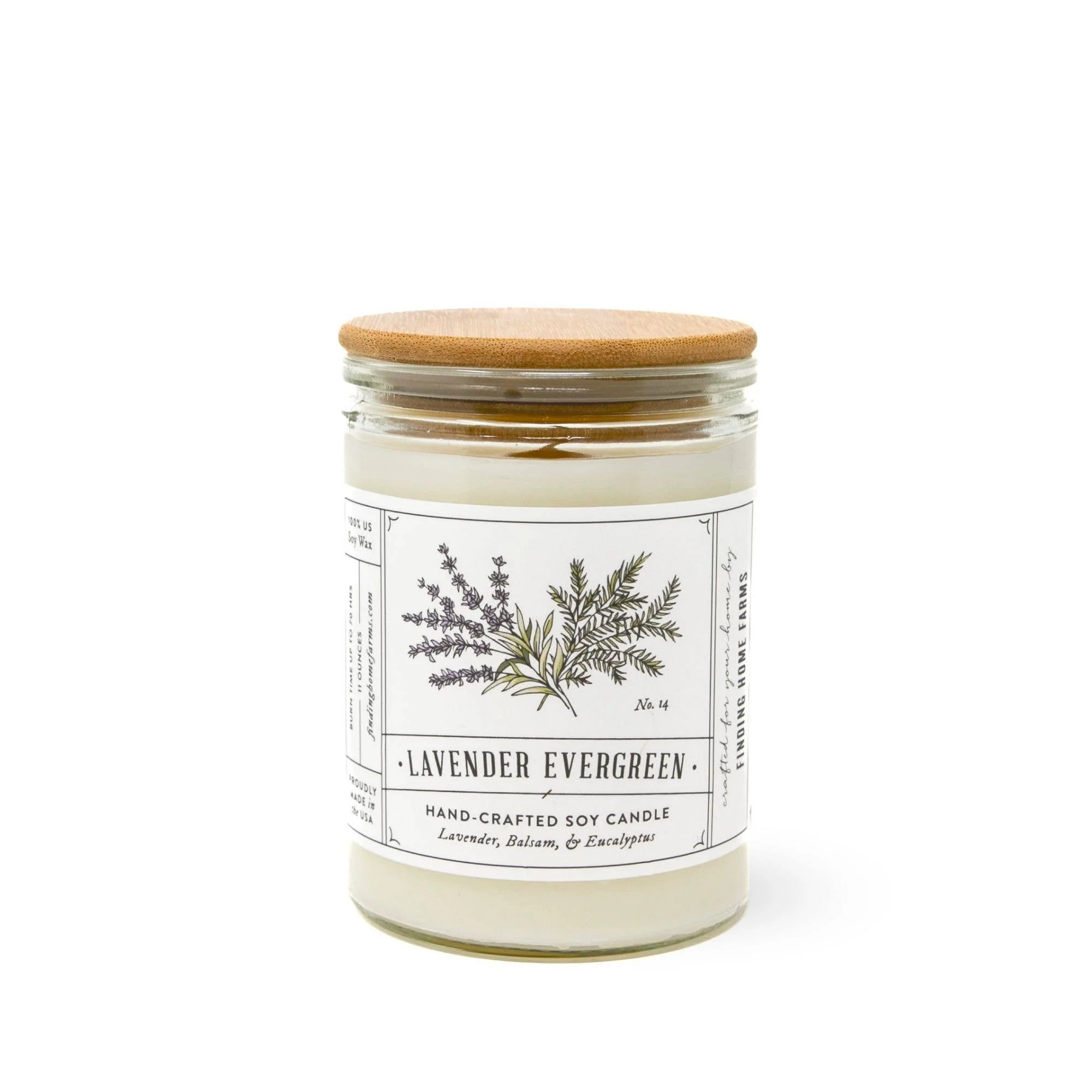 Soy Candle, Lavender Evergreen, Woody & Herbal Scent - Image 2