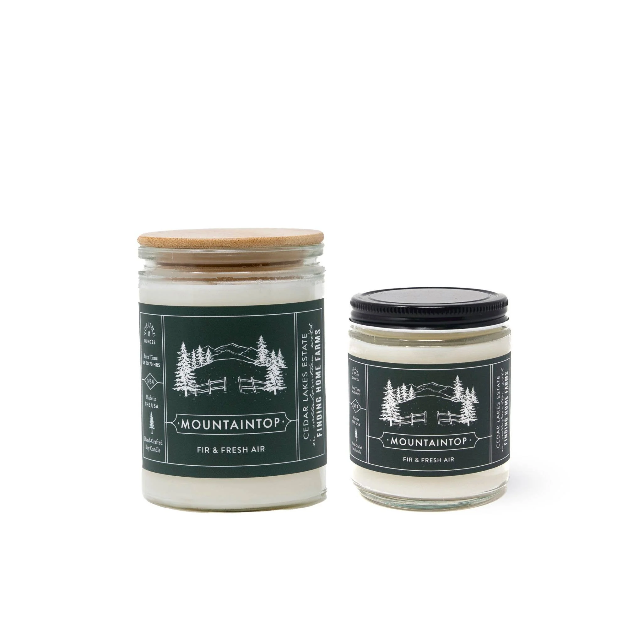 Soy Candle: Mountaintop - Woody & Fresh - Image 3