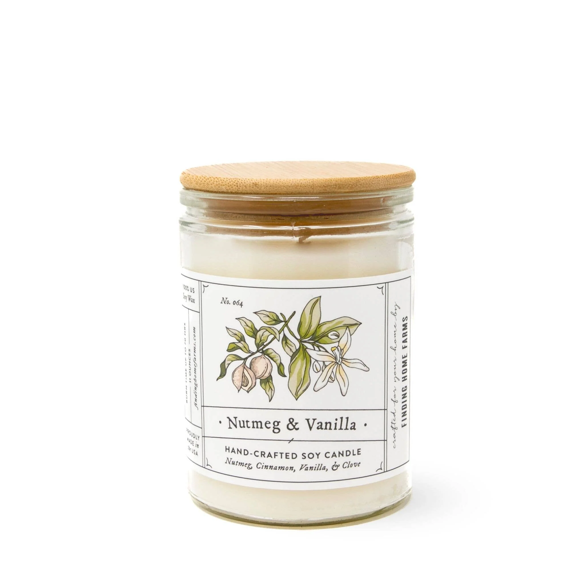 Soy Candle, Nutmeg & Vanilla, Warm Fall Scent - Image 2