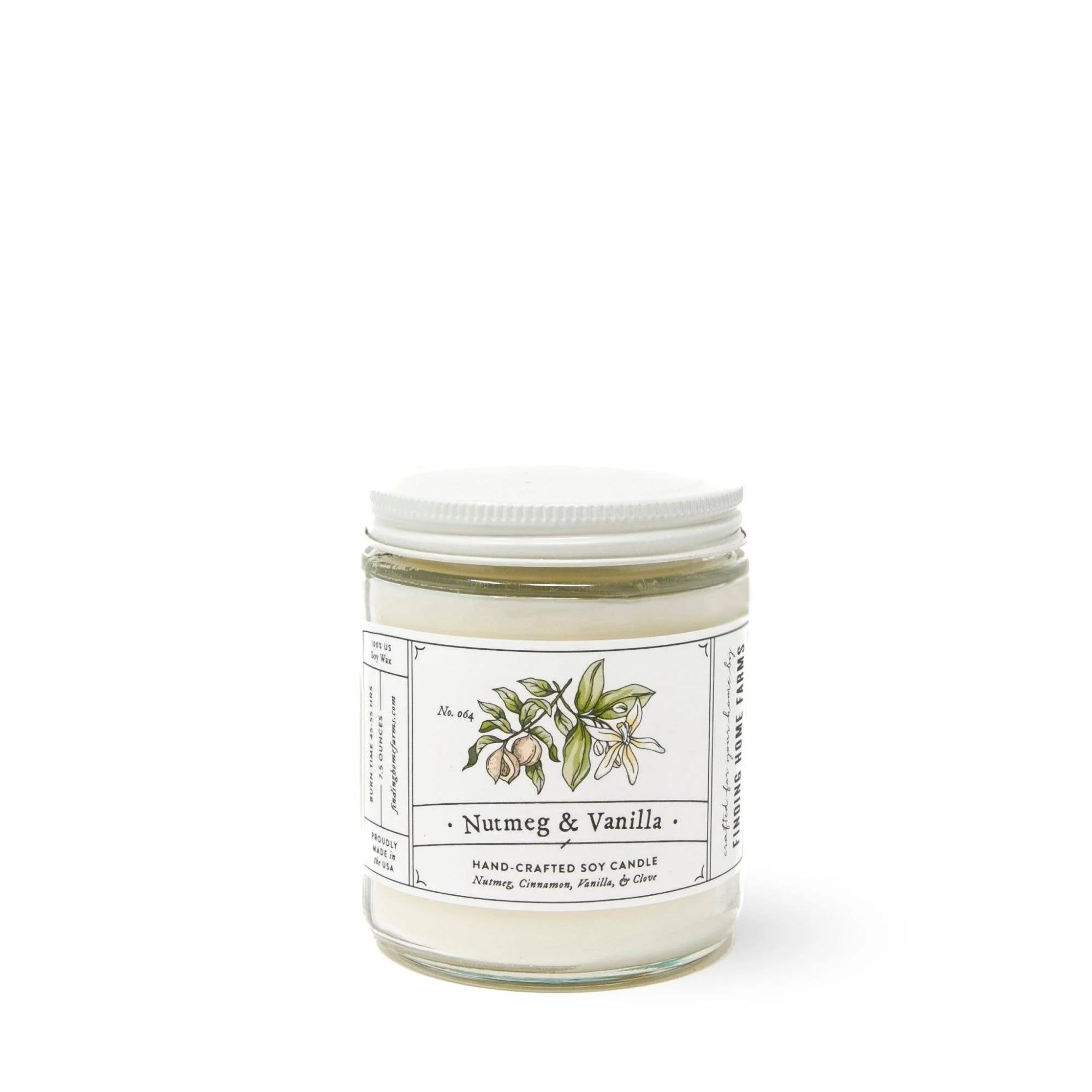 Soy Candle, Nutmeg & Vanilla, Warm Fall Scent - Image 4
