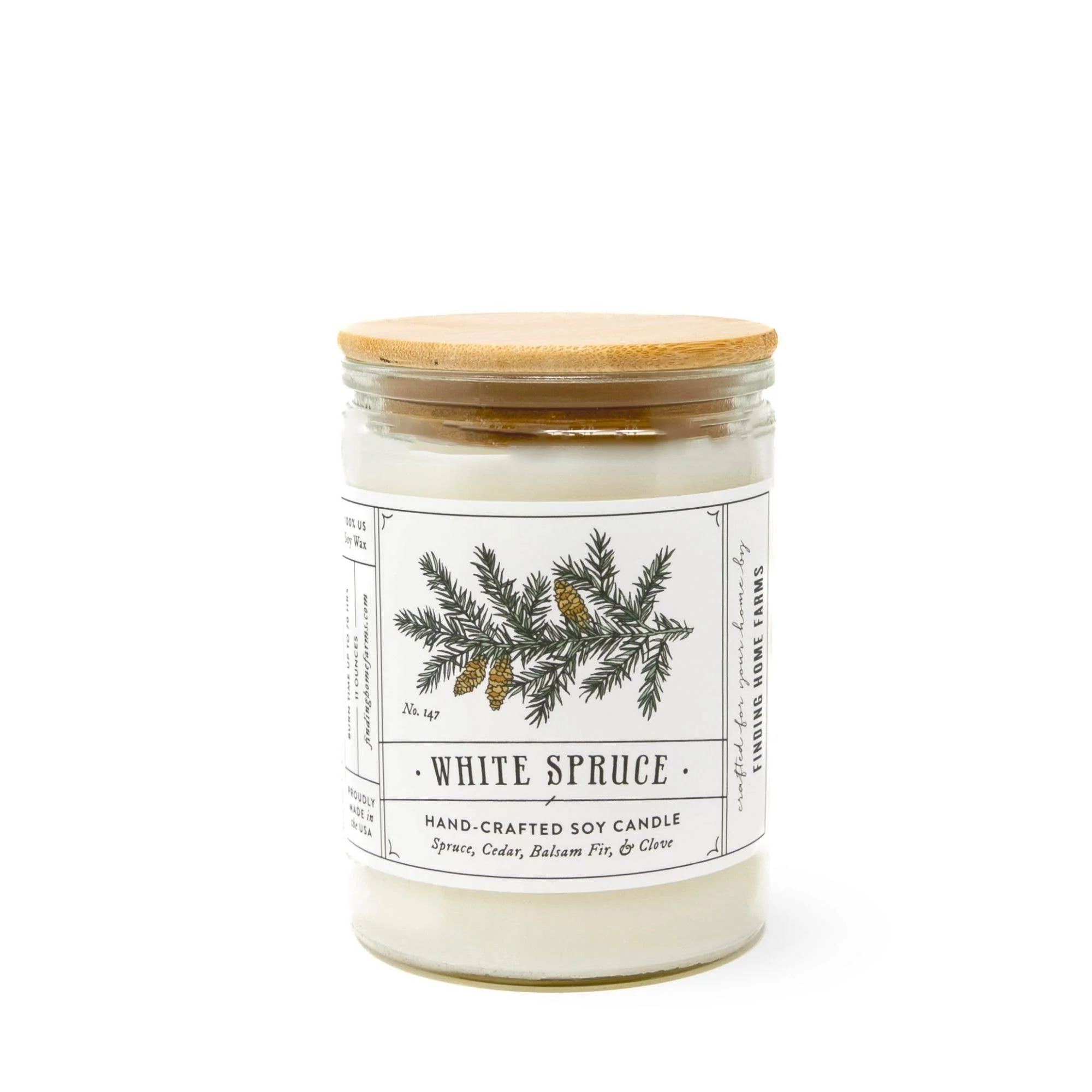 Soy Candle, White Spruce, Woody Scent - Image 2