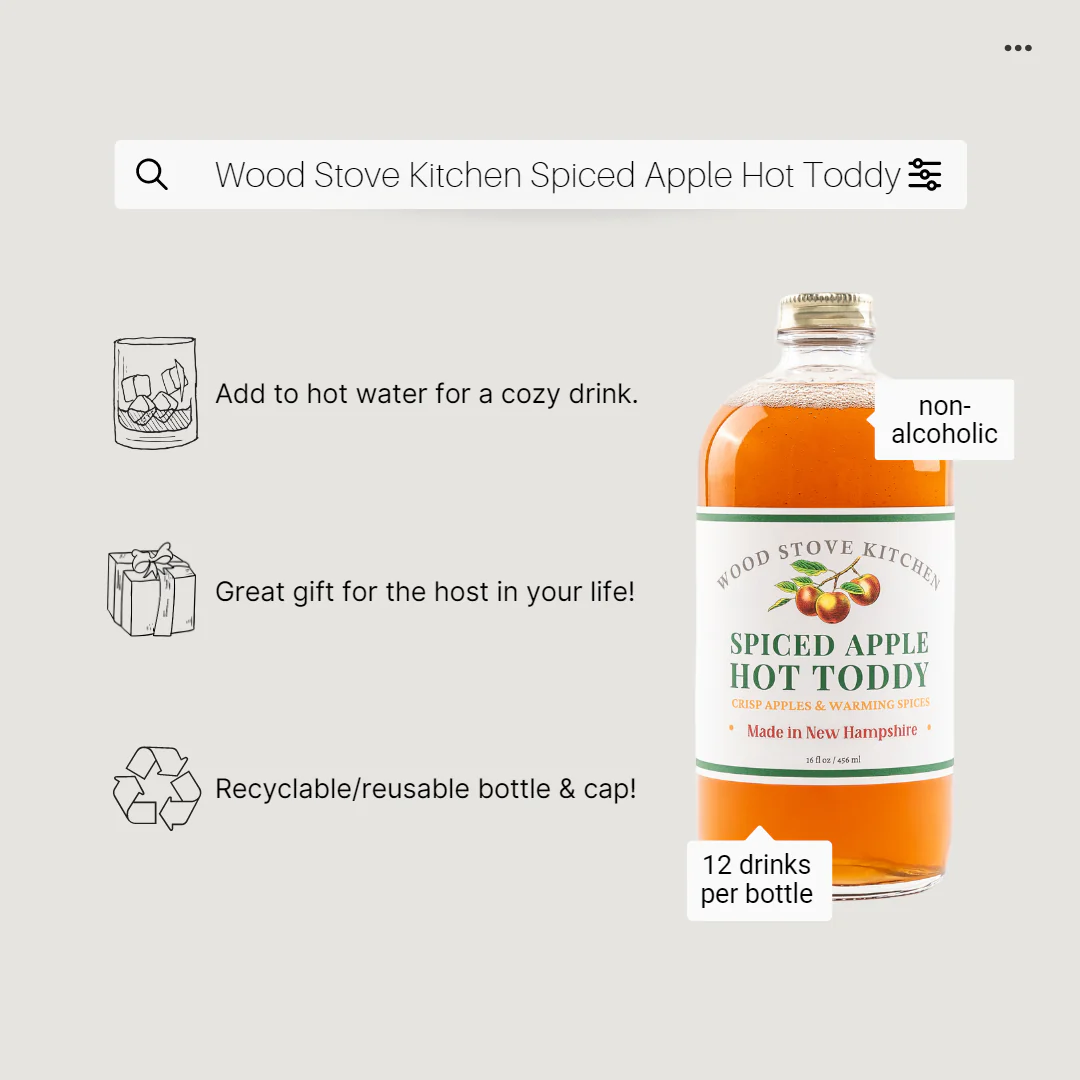 Spiced Apple Hot Toddy, 16 fl oz - Cocktail Mixer and Mockta - Image 6