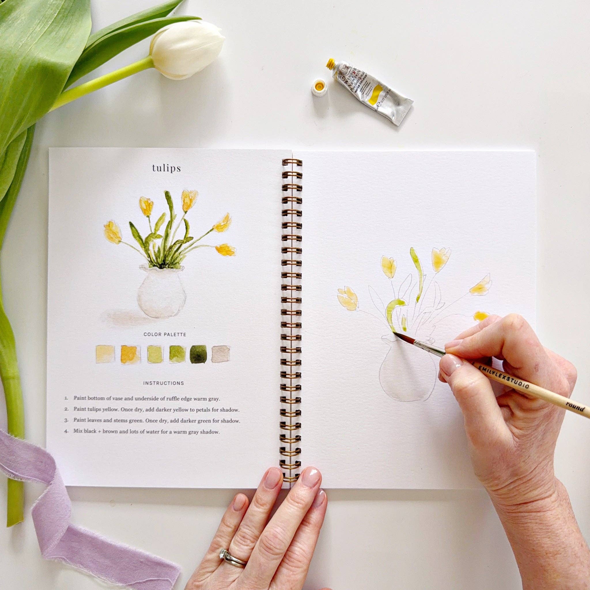 Spring watercolor workbook - Image 4