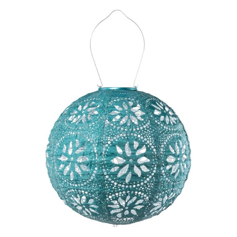 Stella Boho Globe Solar Lantern - Mineral Green - Image 5