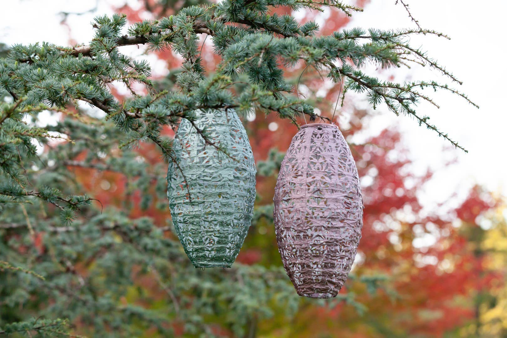 Stella Wildflower Pod Solar Lantern - Blush - Image 19