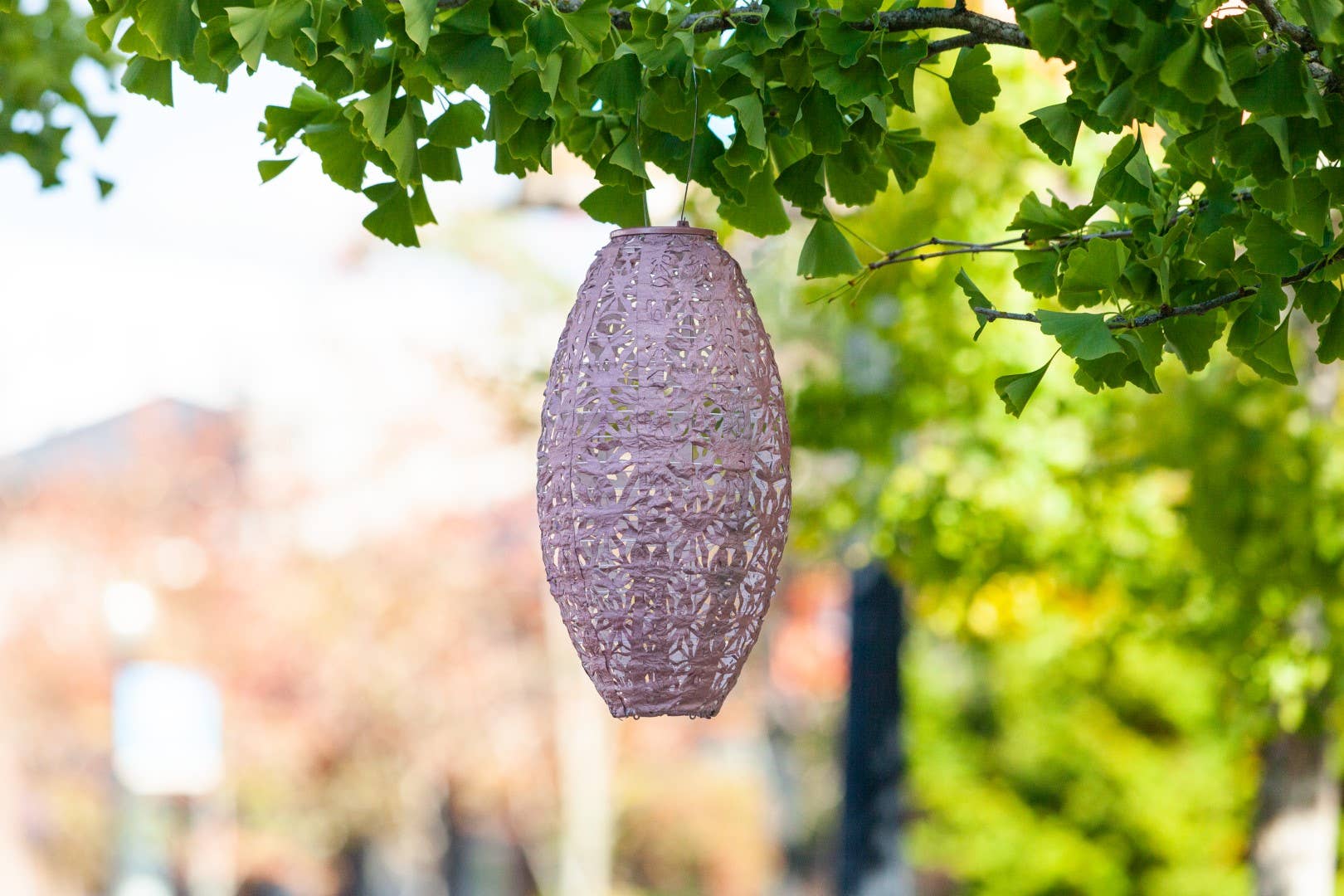 Stella Wildflower Pod Solar Lantern - Blush - Image 20