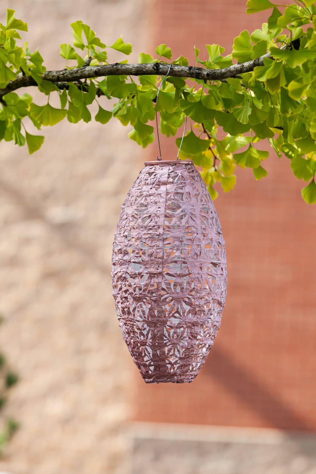 Stella Wildflower Pod Solar Lantern - Blush - Image 21