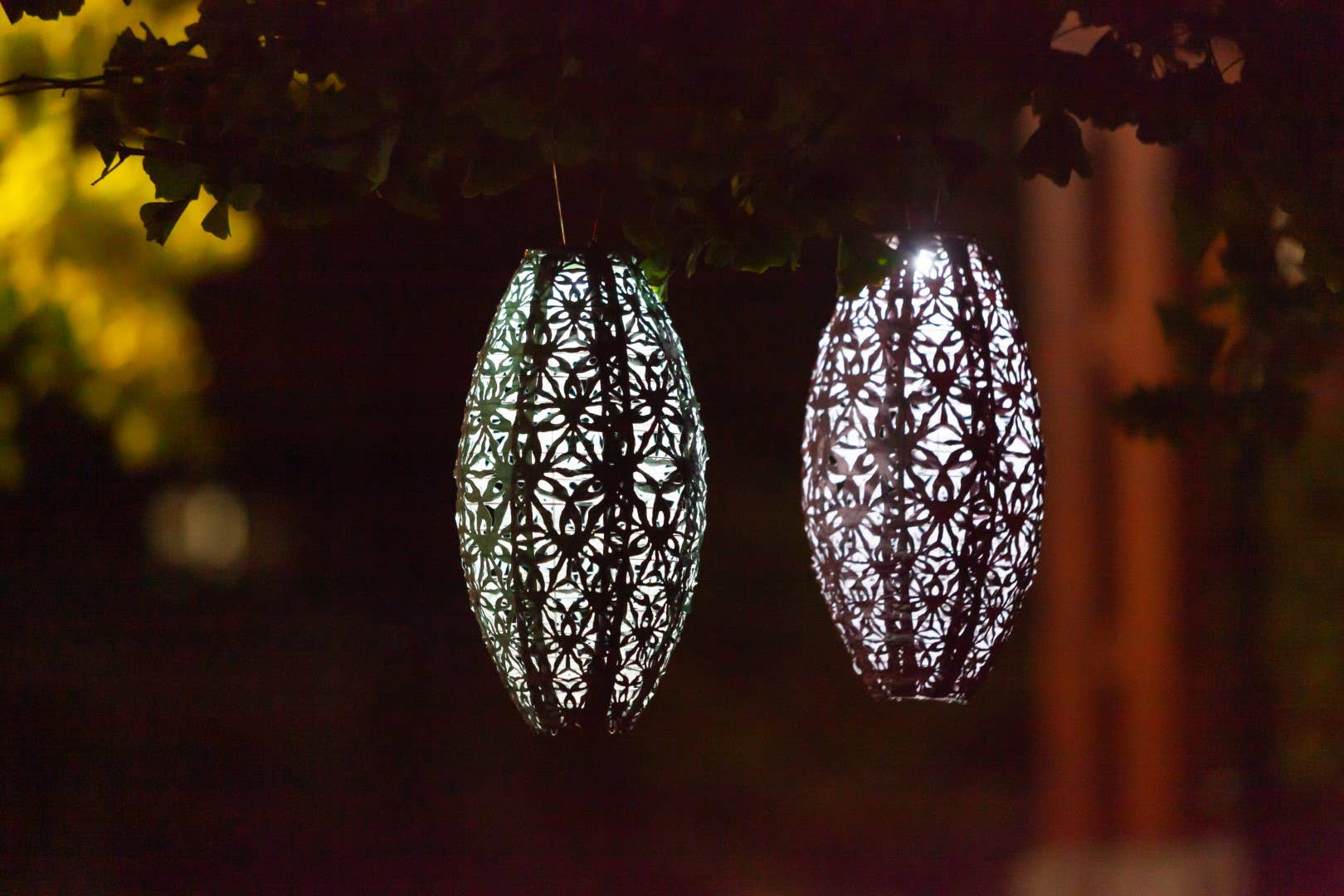 Stella Wildflower Pod Solar Lantern - Blush - Image 24