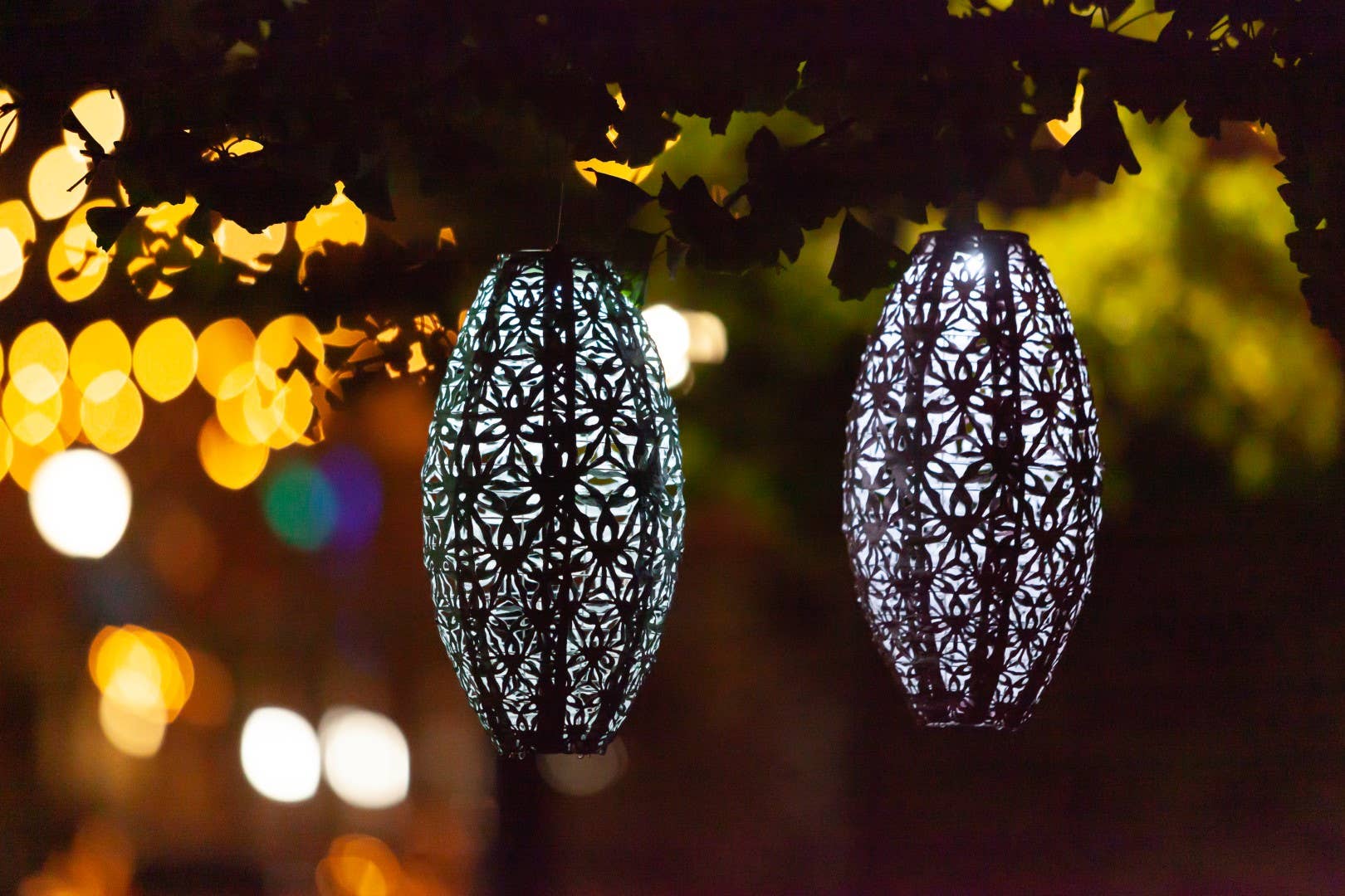 Stella Wildflower Pod Solar Lantern - Blush - Image 25