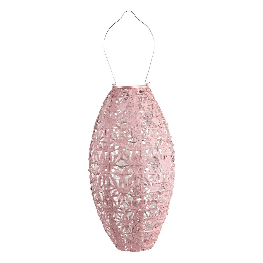 Stella Wildflower Pod Solar Lantern - Blush - Image 5