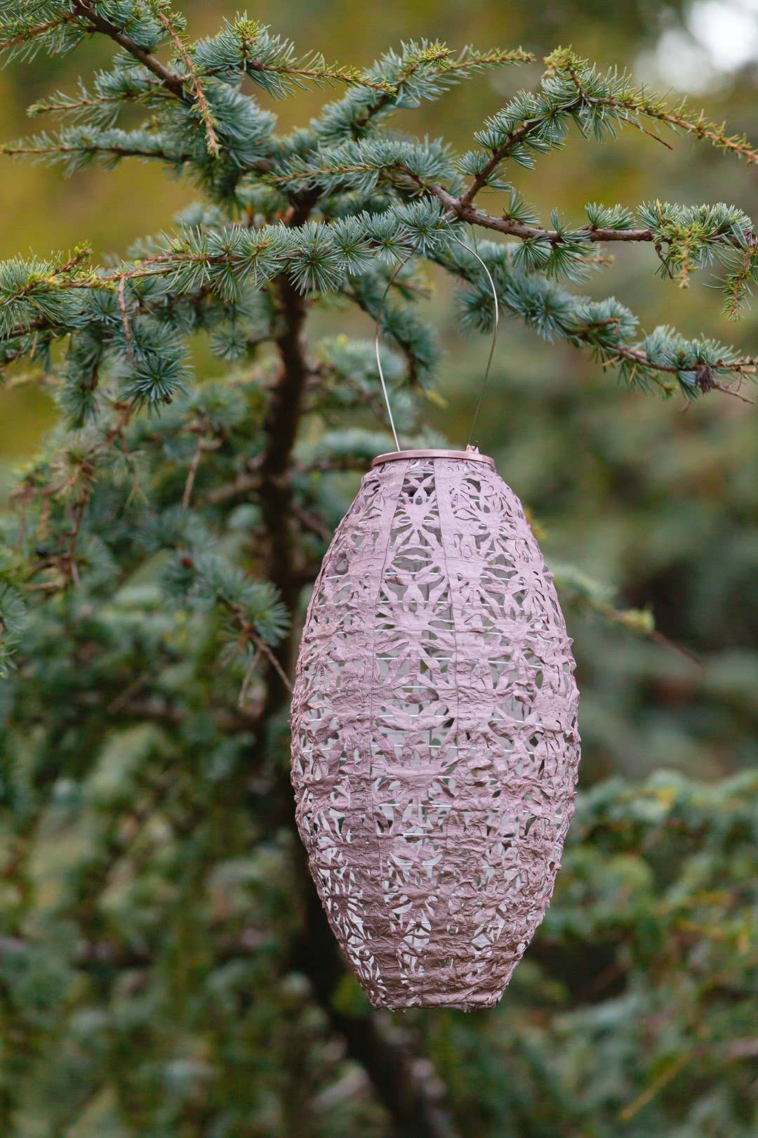 Stella Wildflower Pod Solar Lantern - Blush - Image 6