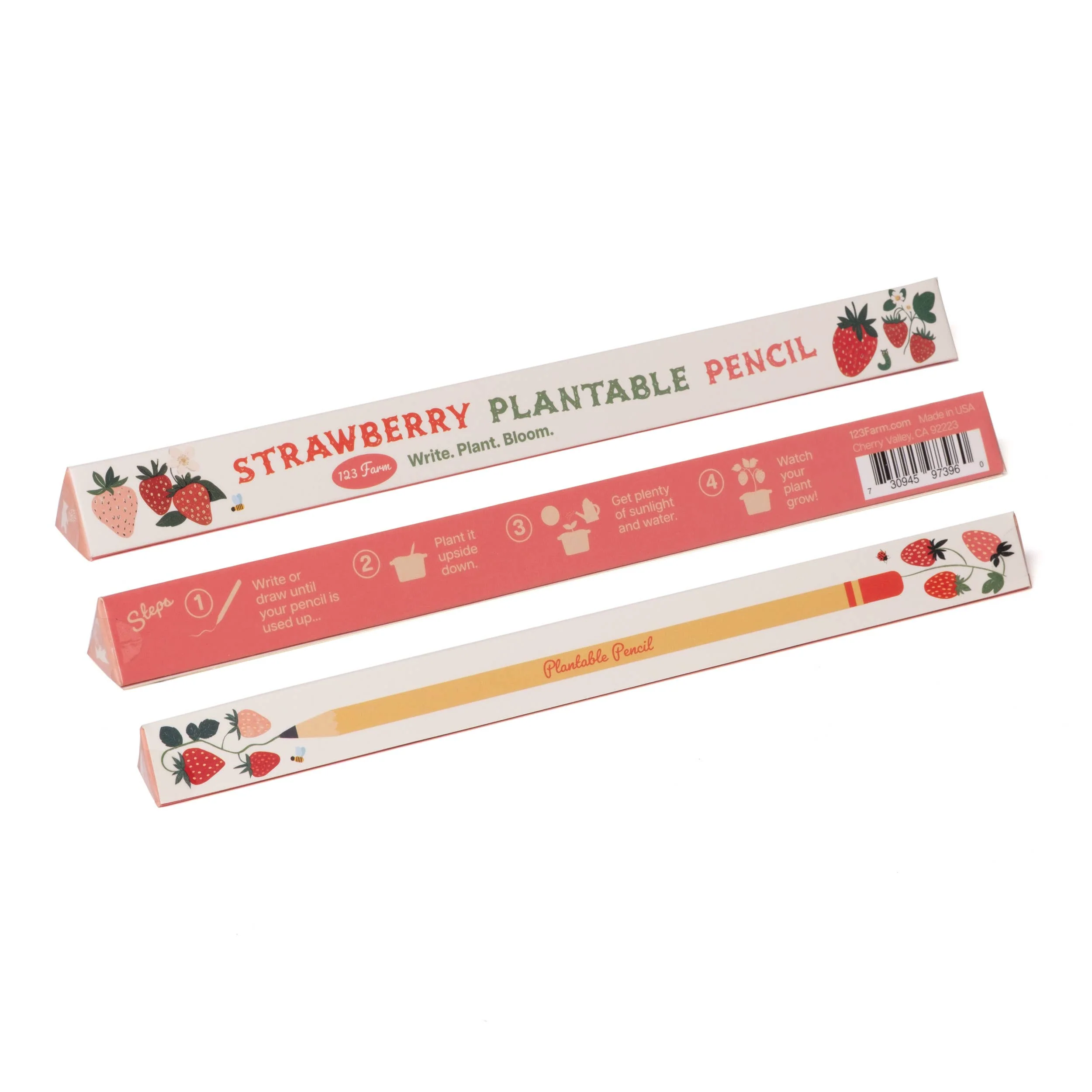 Strawberry Plantable Pencil – Eco-Friendly Gift - Image 2