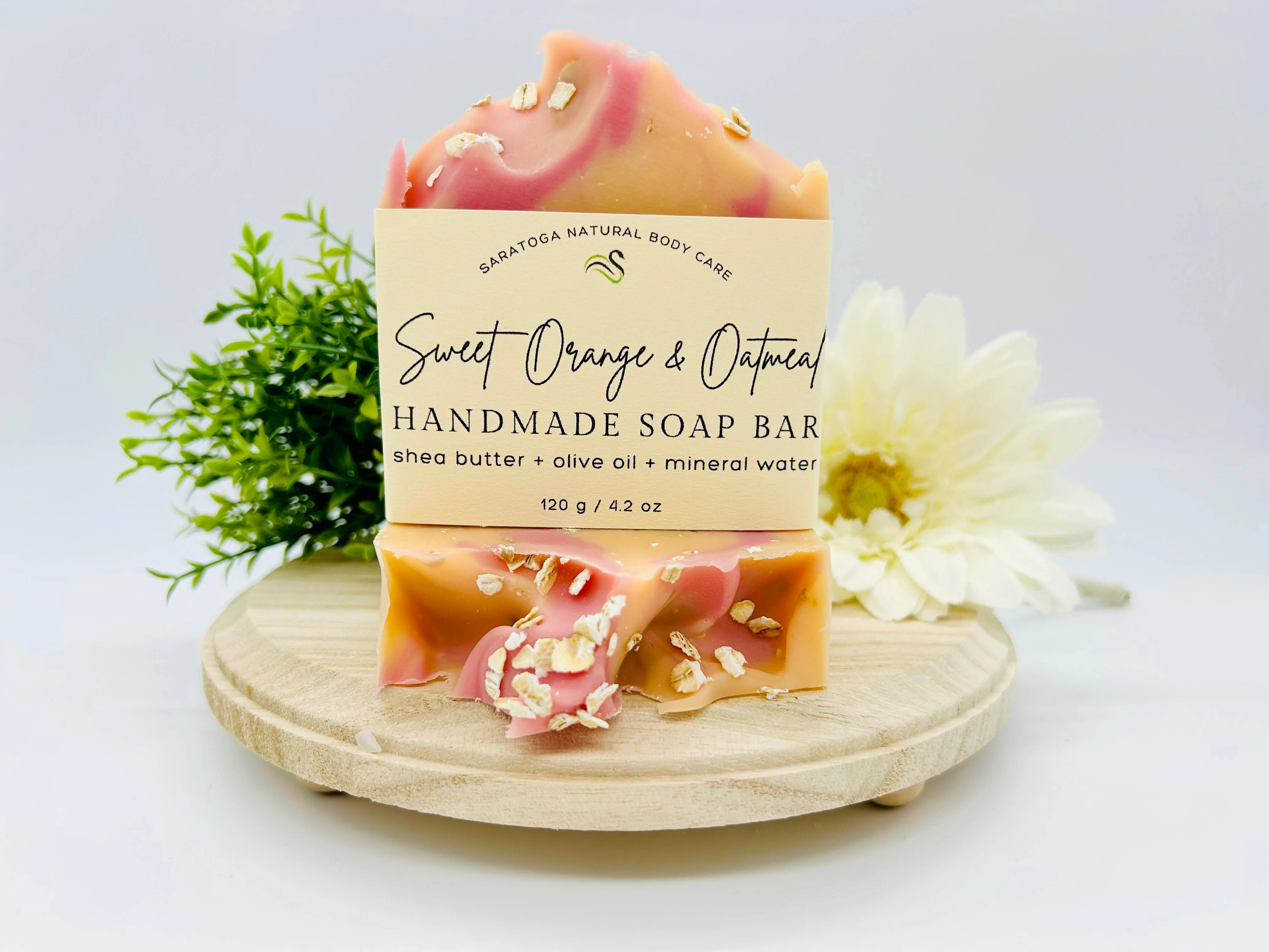 Sweet Orange Oatmeal Handmade Soap Bar - Image 3