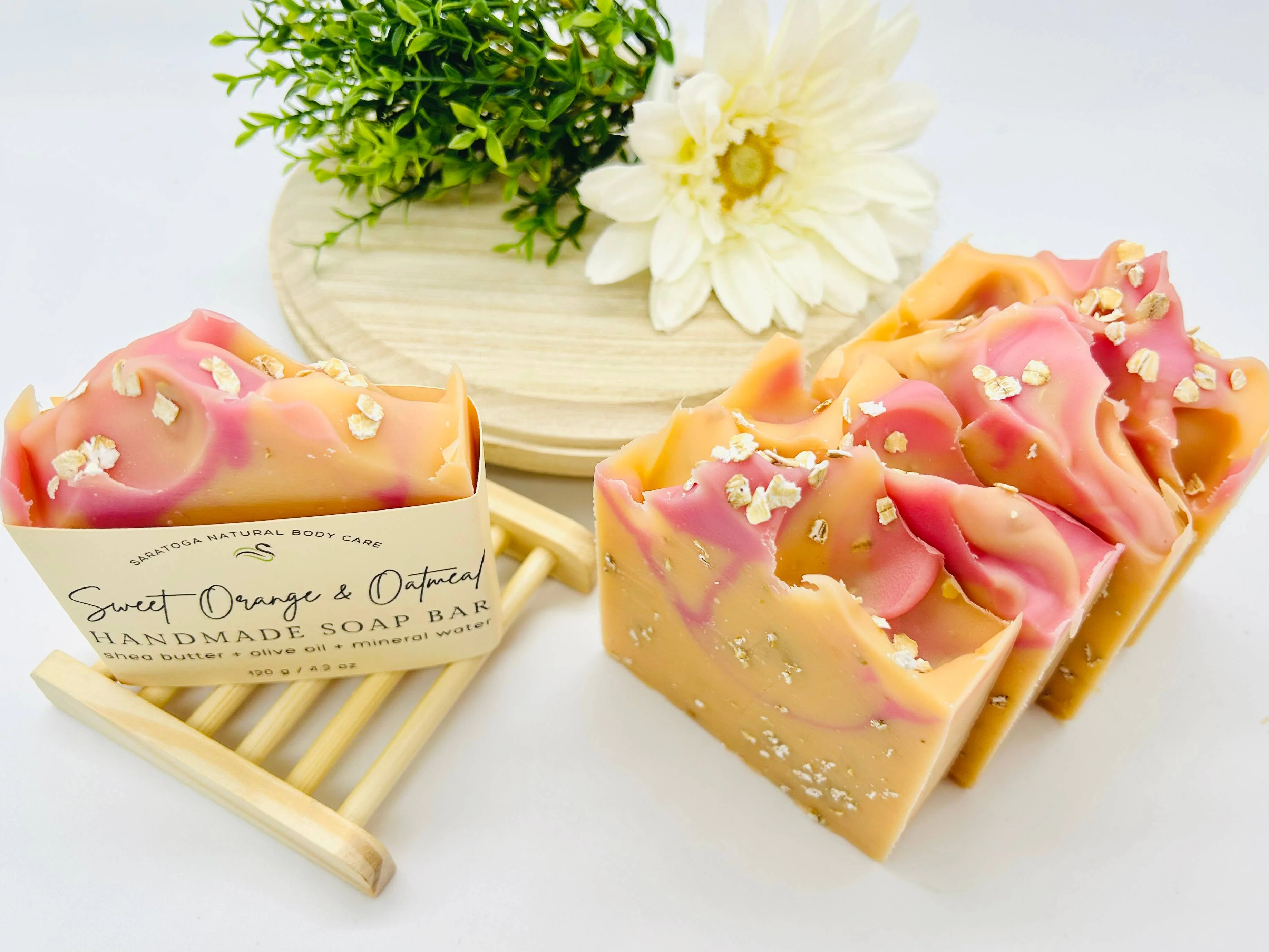 Sweet Orange Oatmeal Handmade Soap Bar - Image 5