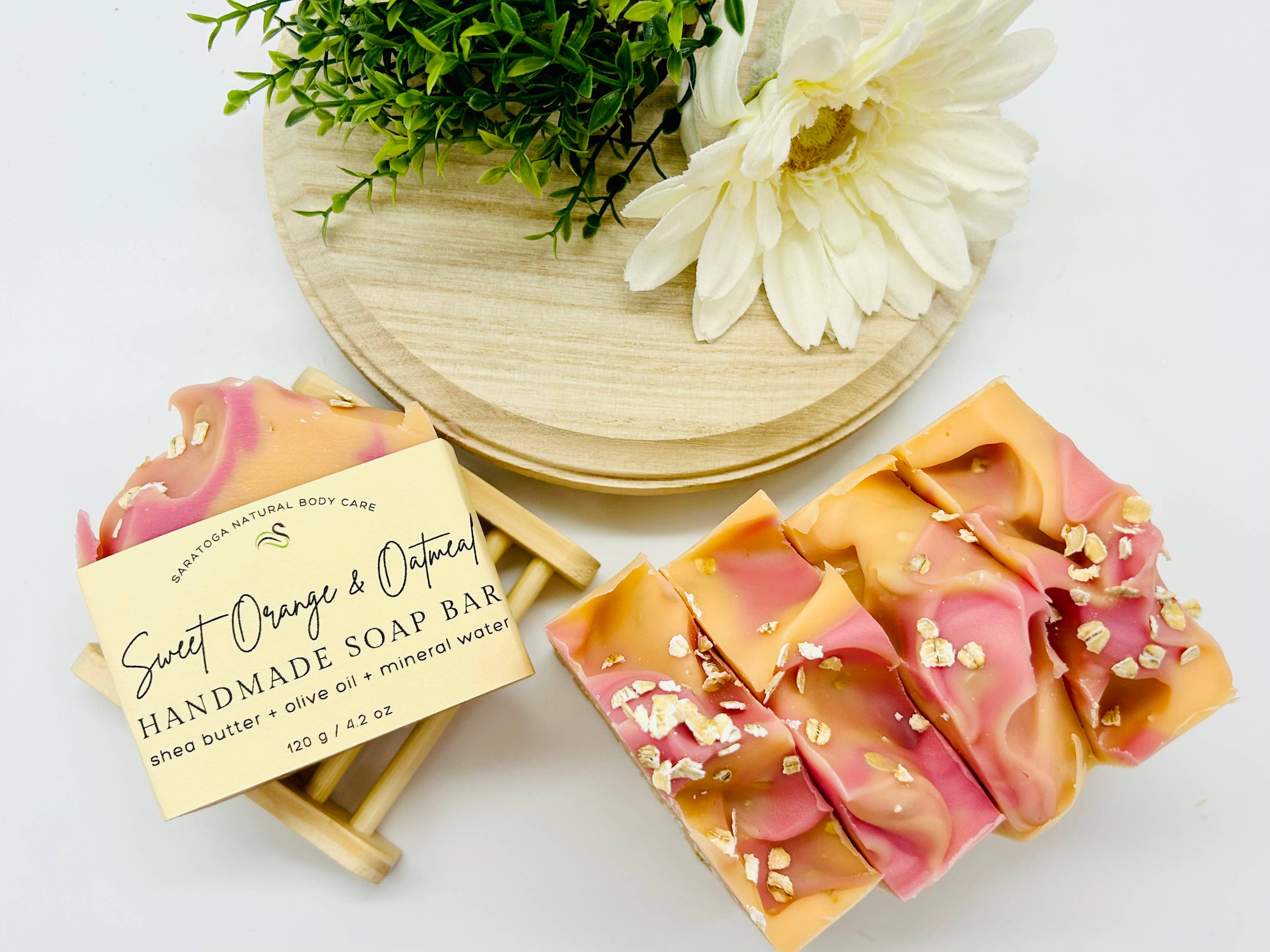 Sweet Orange Oatmeal Handmade Soap Bar - Image 6