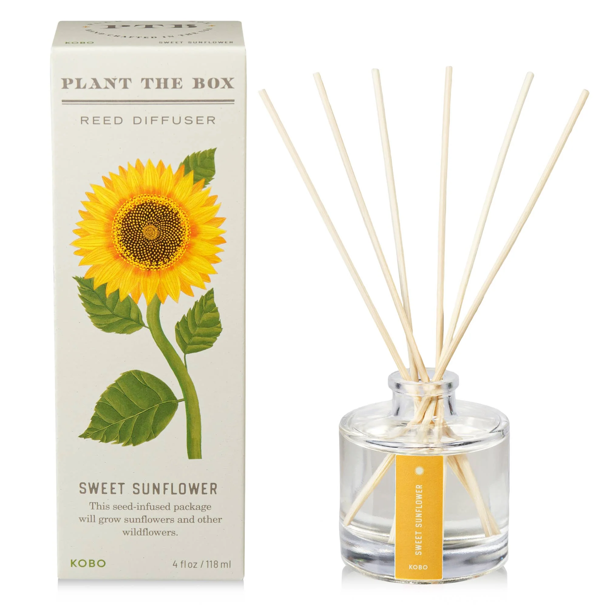 Sweet Sunflower - Plant the Box Diffuser - 4oz - Image 2