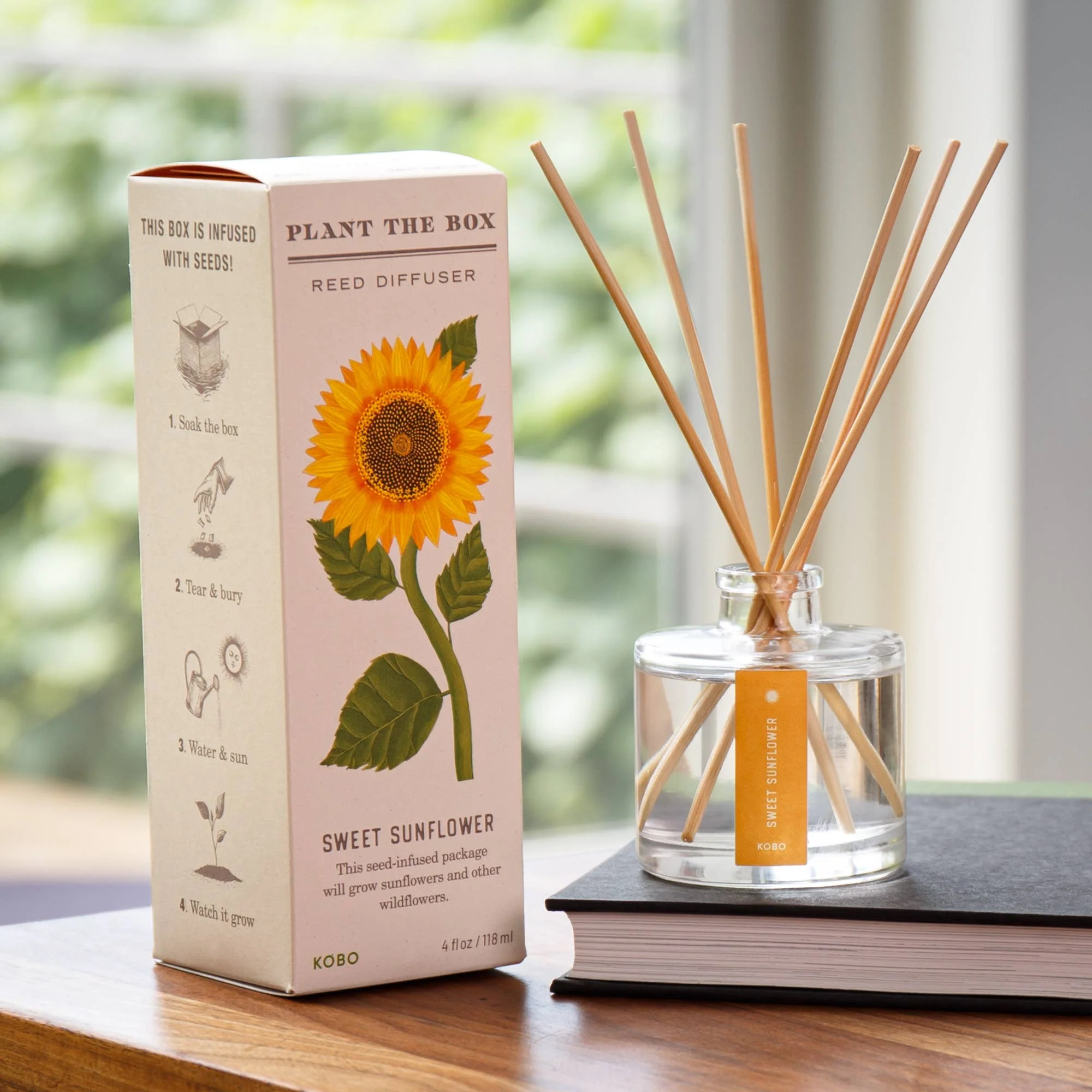 Sweet Sunflower - Plant the Box Diffuser - 4oz - Image 3