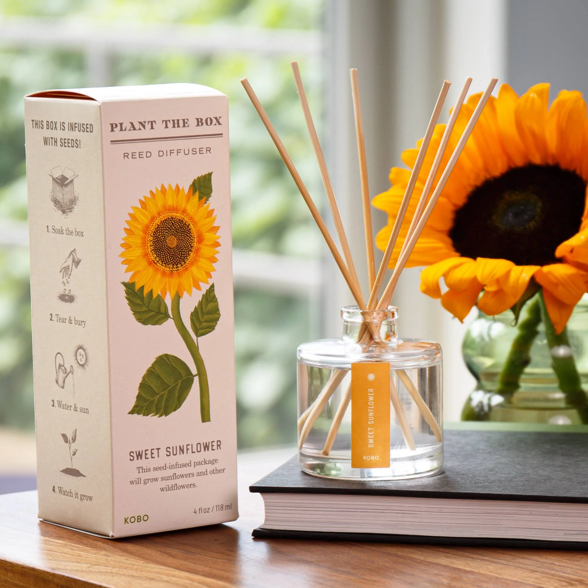 Sweet Sunflower - Plant the Box Diffuser - 4oz - Image 4