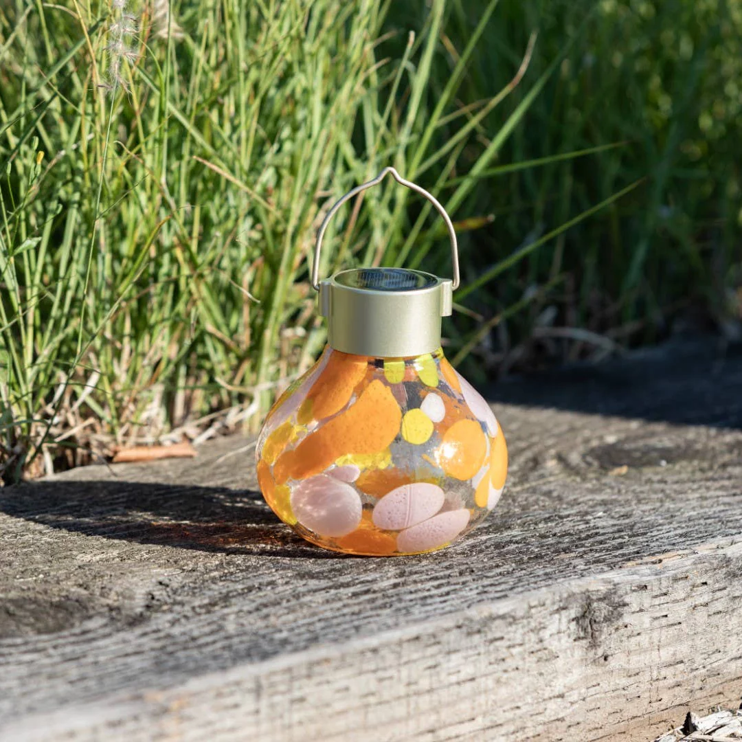 'Mai Tai' Tea Lantern - Glass Outdoor Solar Lantern - Image 2