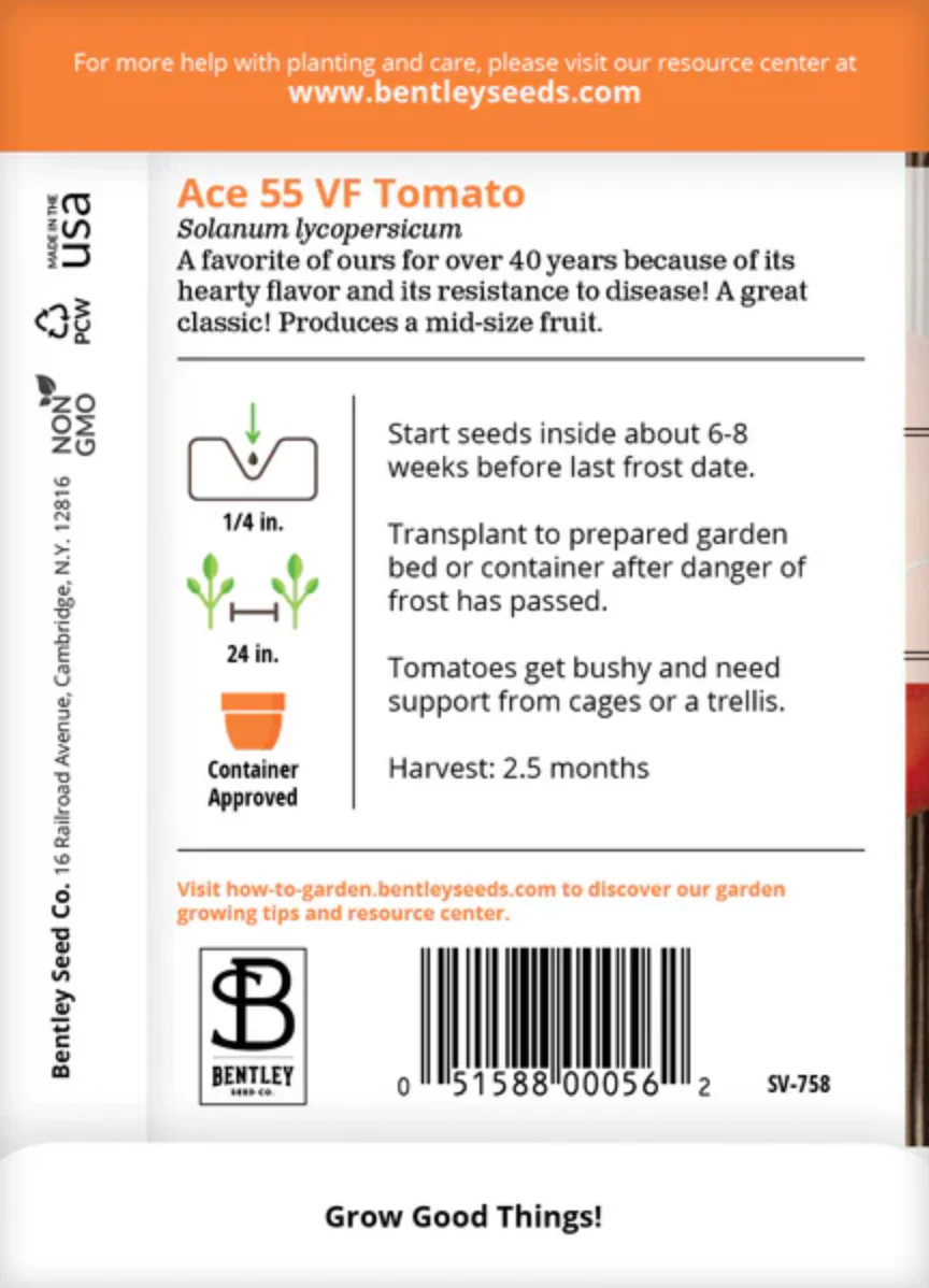 Tomato 'Ace 55' - Fruit Seeds - Image 3