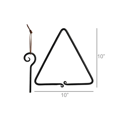 Triangle Dinner Bell, Forged Iron - Image 2