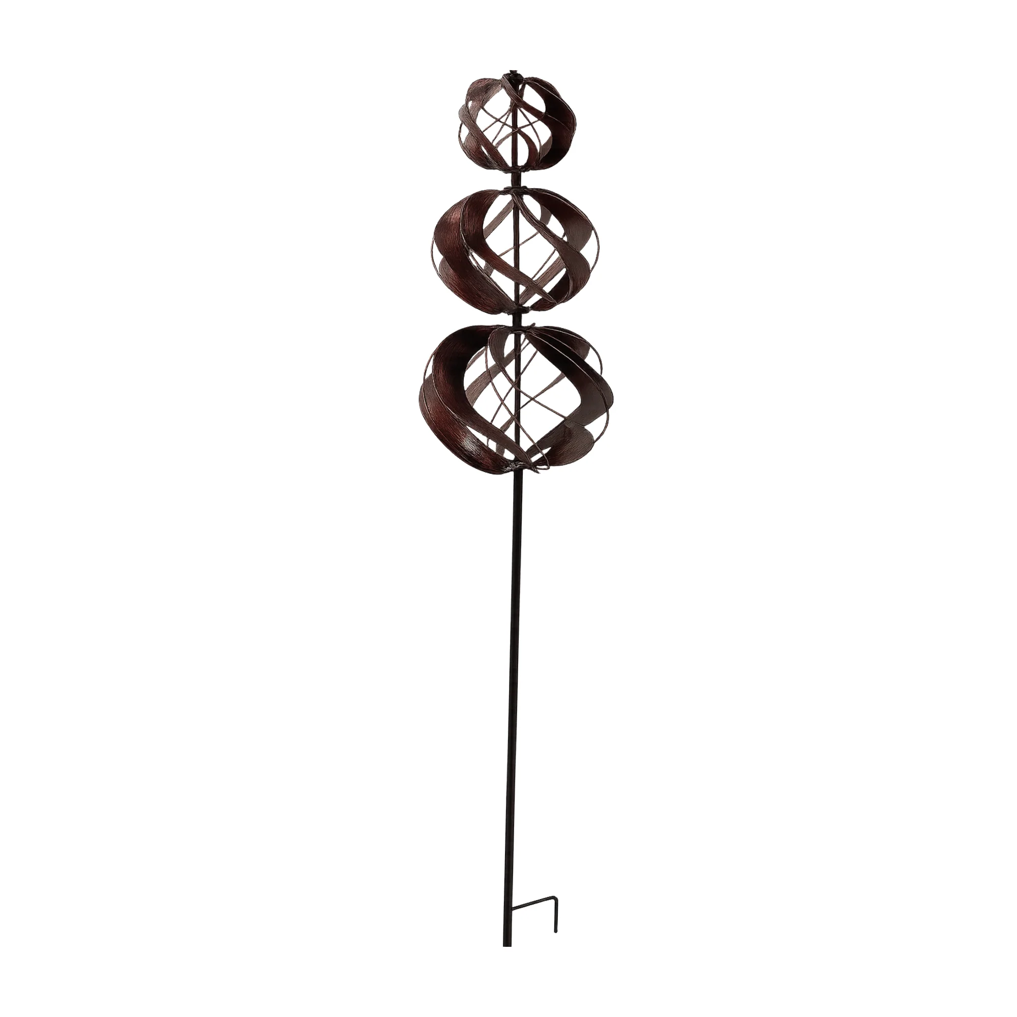 Vertical Triple Wind Spinner - Brushed Bronze - Image 2