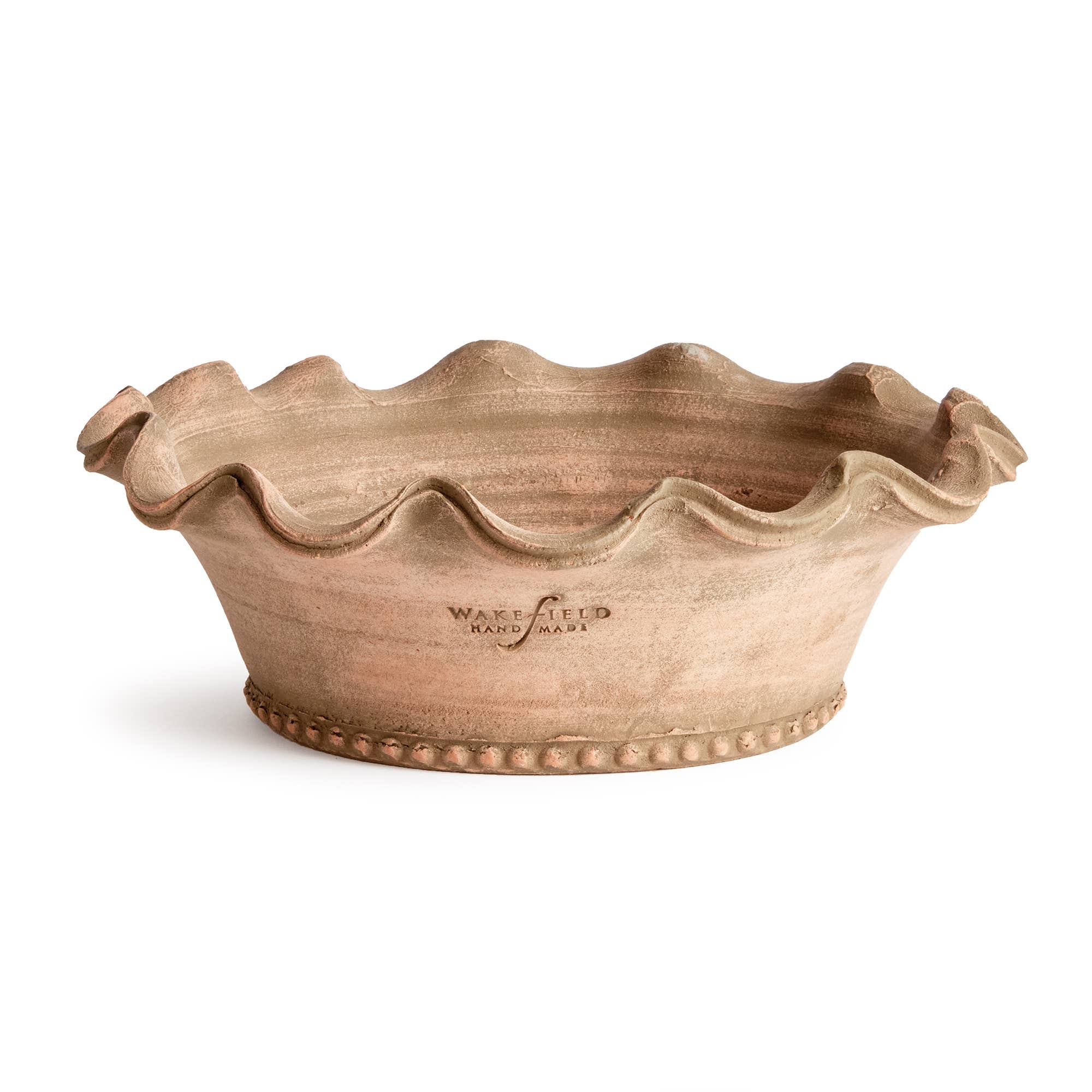 Wakefield Handmade Festonee Forcing Pot #6, Aged Terracotta