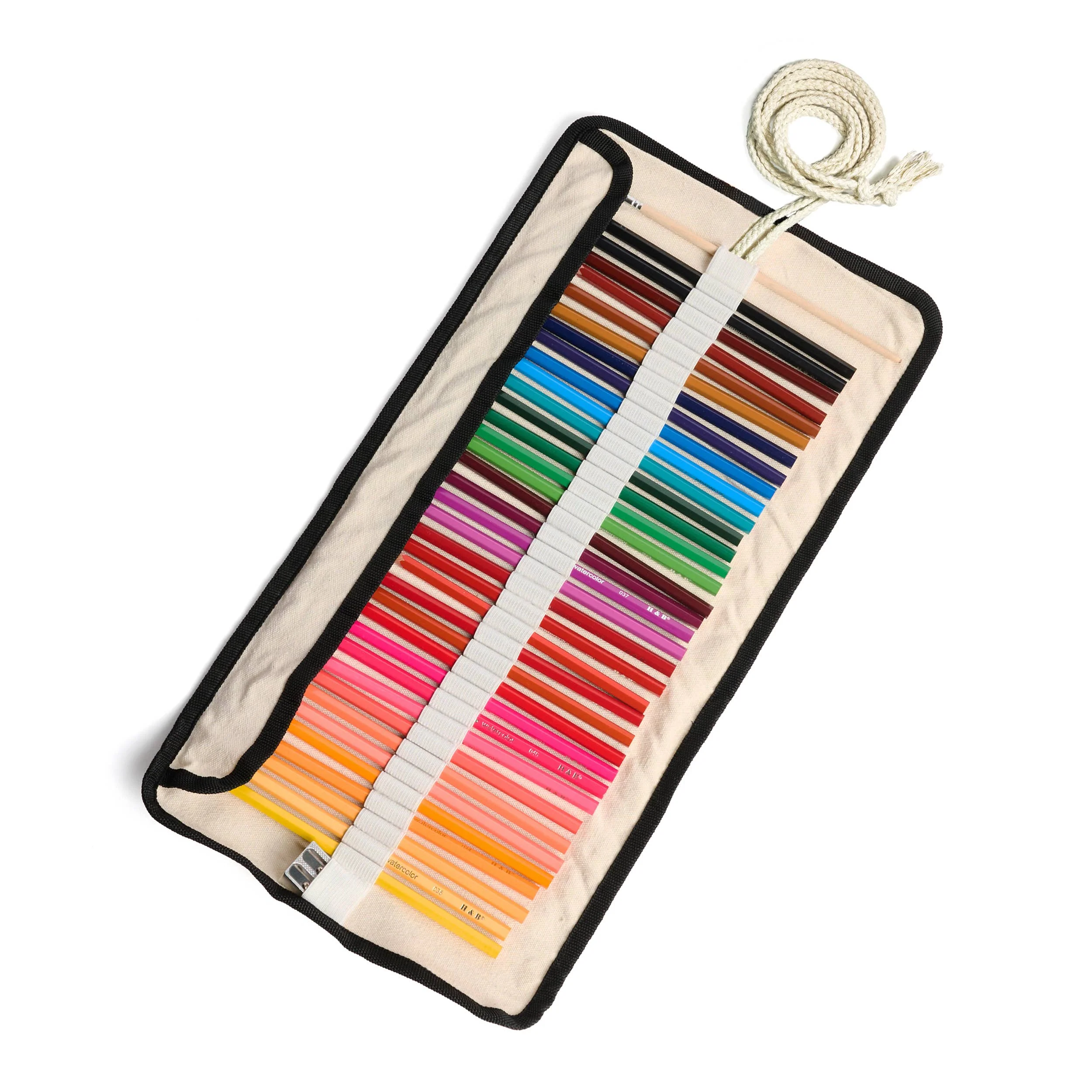 Watercolor Pencils - 36 Colors with Eco-Friendly Canvas Wrap - Image 3