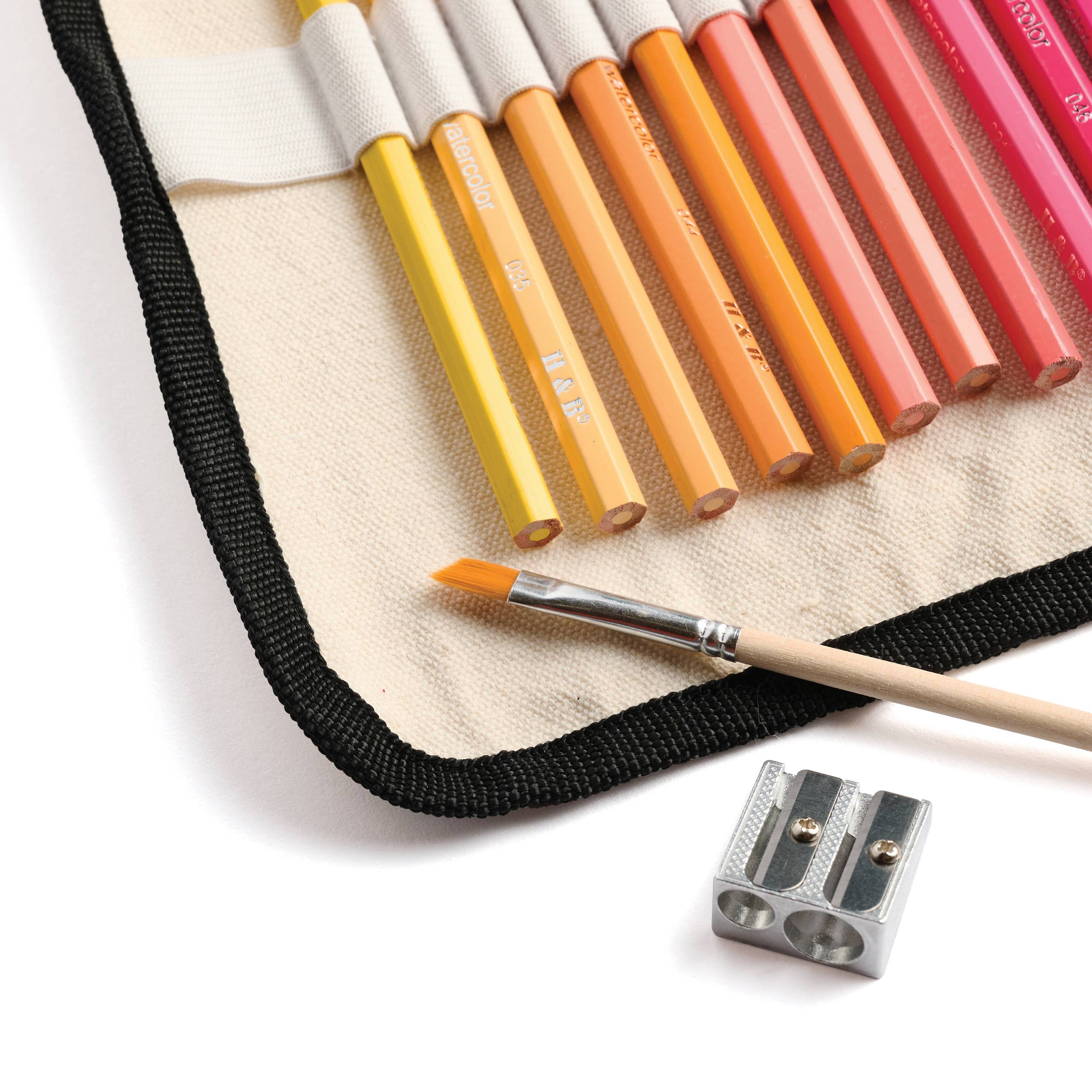 Watercolor Pencils - 36 Colors with Eco-Friendly Canvas Wrap - Image 5