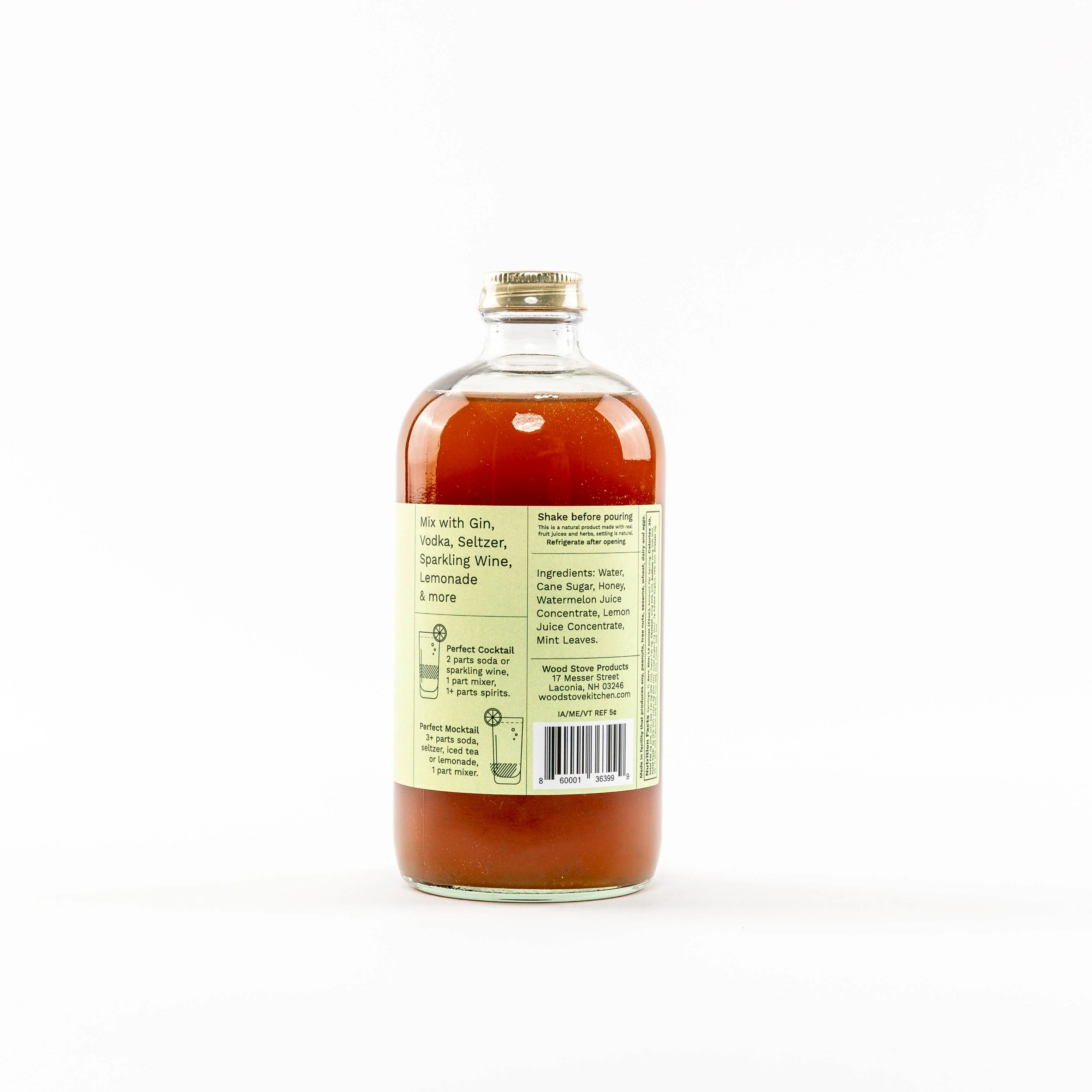 Watermelon & Mint Cocktail Mixer & Mocktail Mixer, 16 fl oz - Image 4