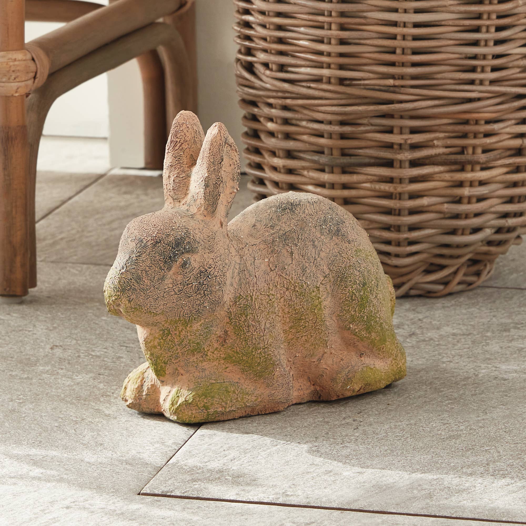 Weathered Garden Rabbit Large, Brown - Image 2