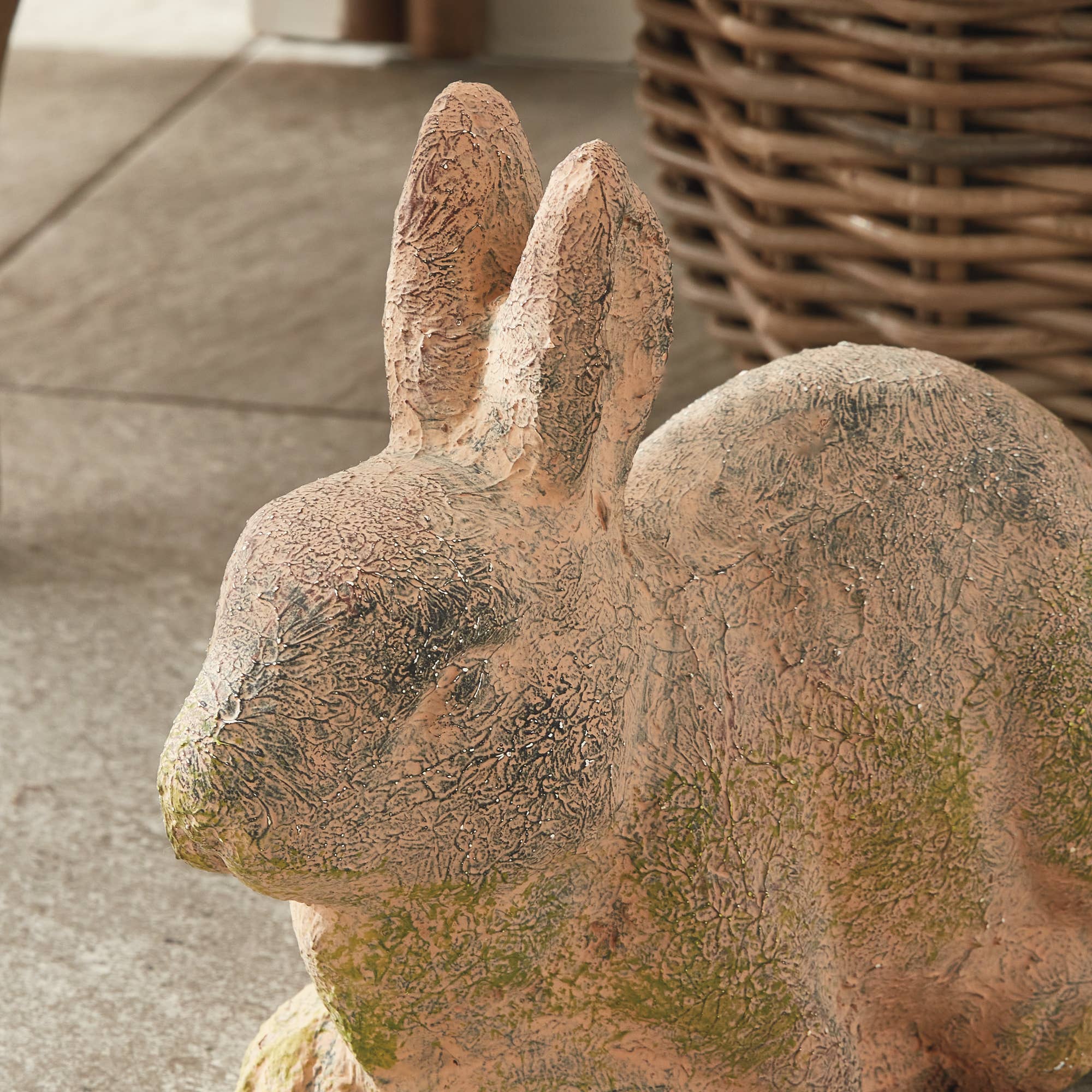 Weathered Garden Rabbit Large, Brown - Image 3