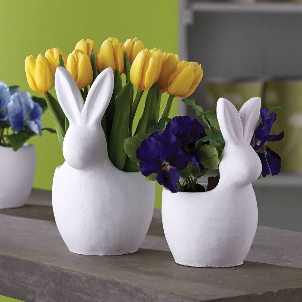 White Rabbit Cachepot 11" - Image 2