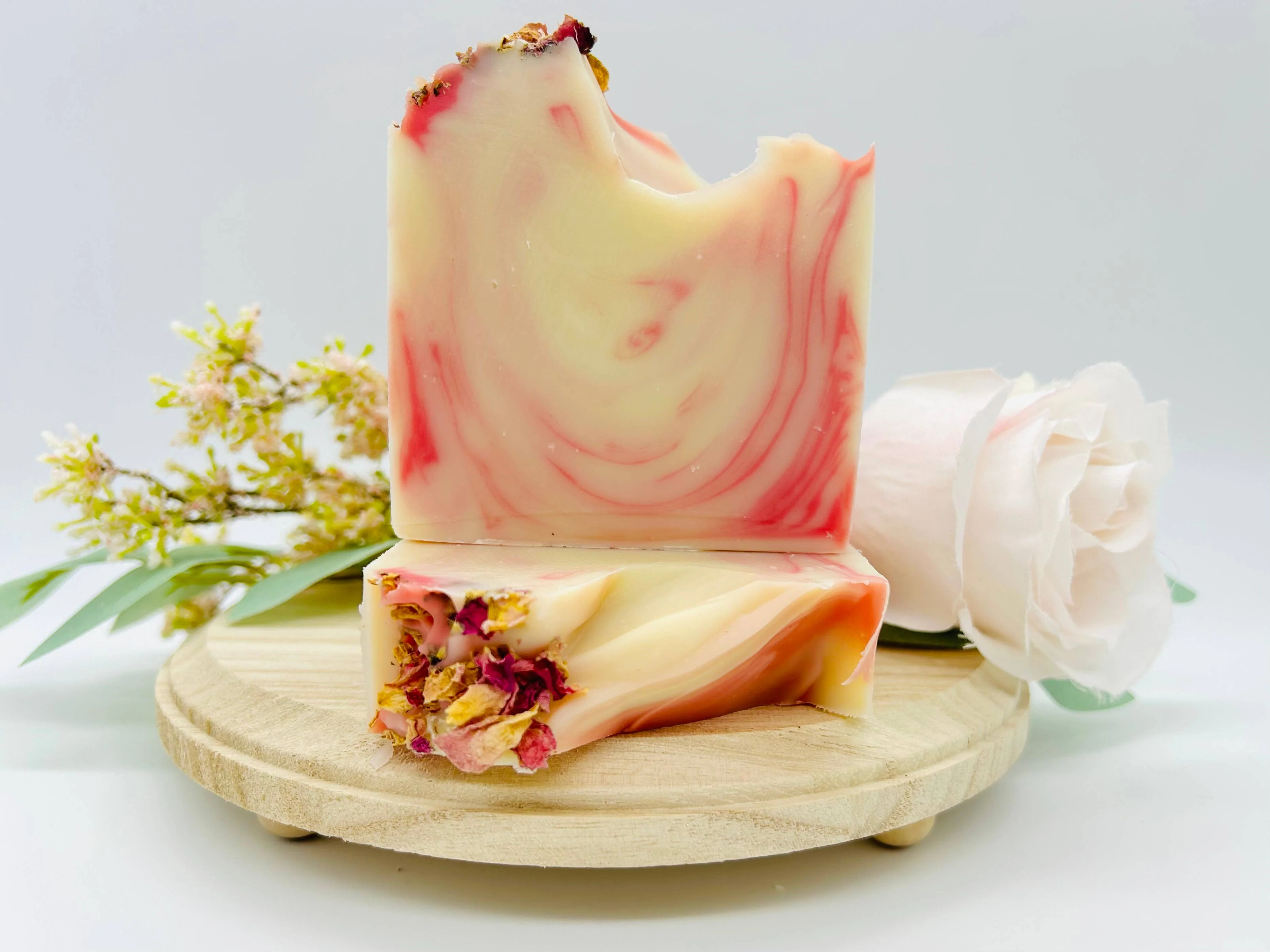 Wild Rose Handmade Soap Bar (Vegan) - Image 2
