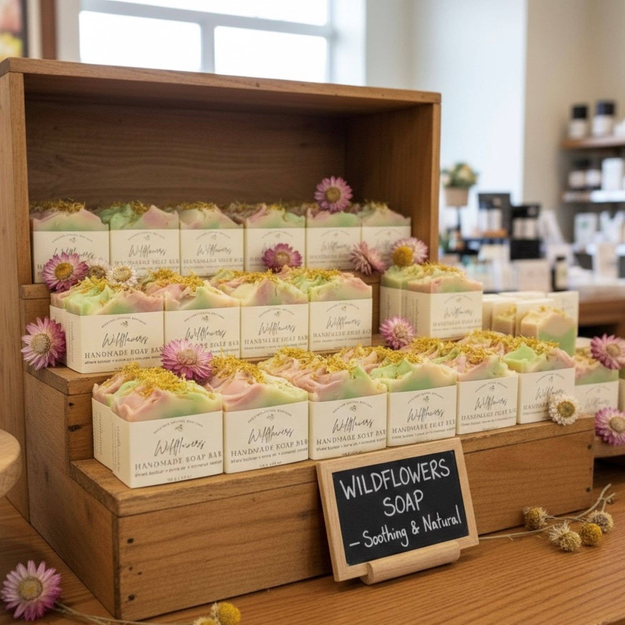 Wildflowers Handmade Soap Bar (VEGAN) - Image 11