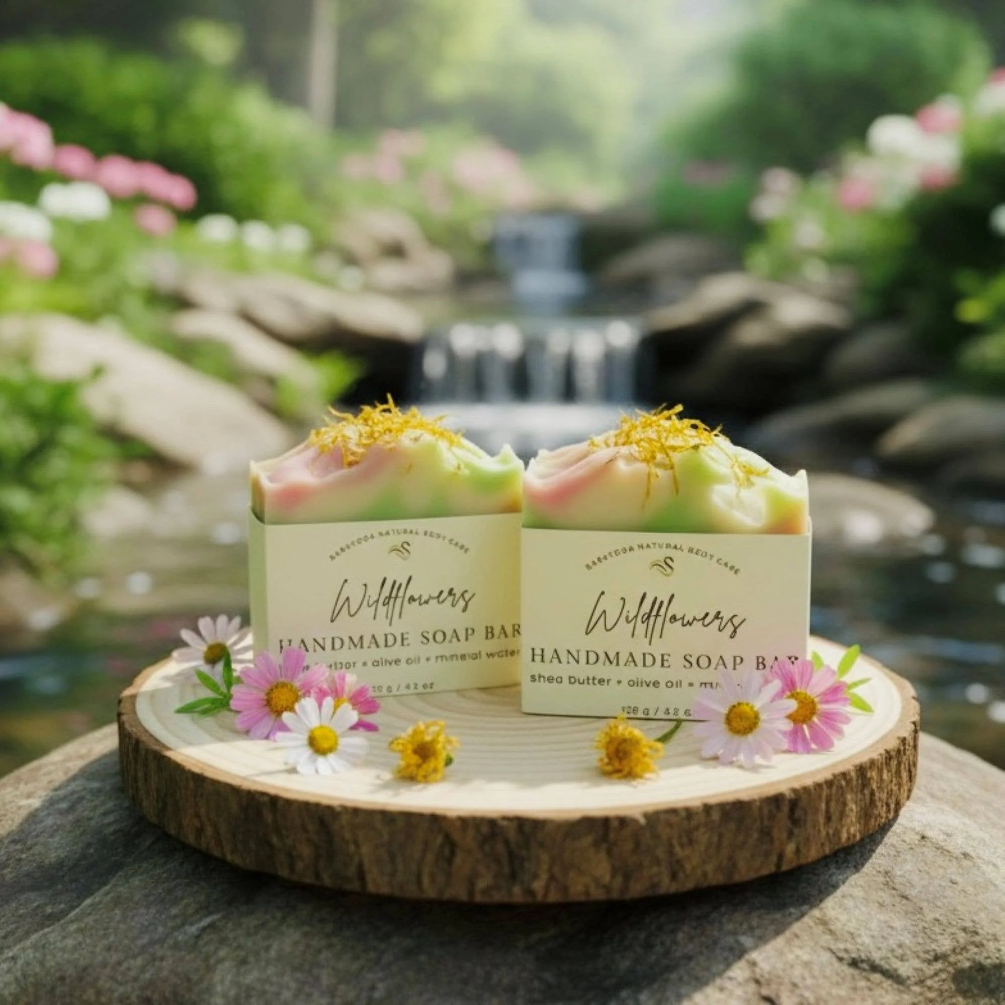 Wildflowers Handmade Soap Bar (VEGAN) - Image 2