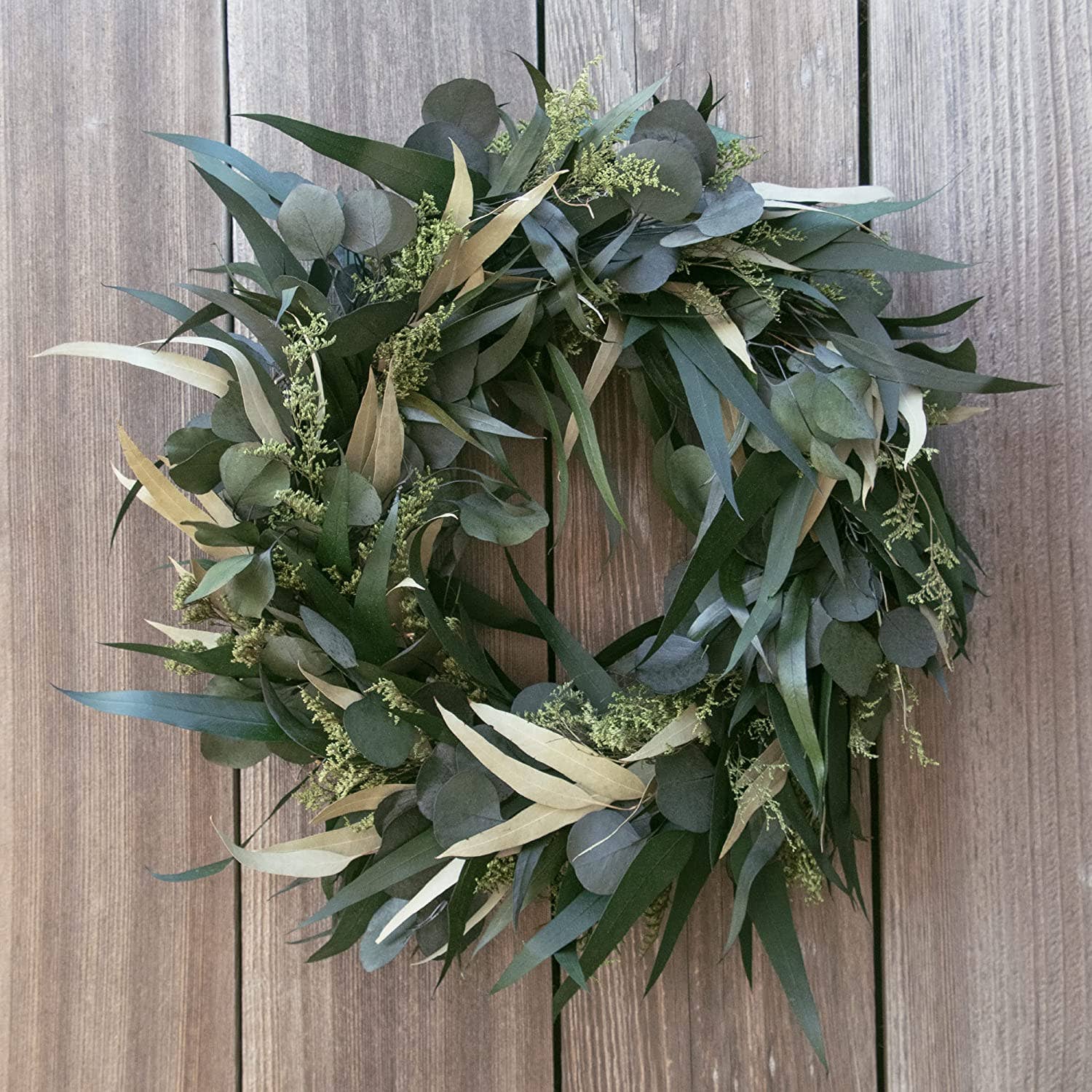 Willow and Silver Dollar Eucalyptus Wreath - Image 2