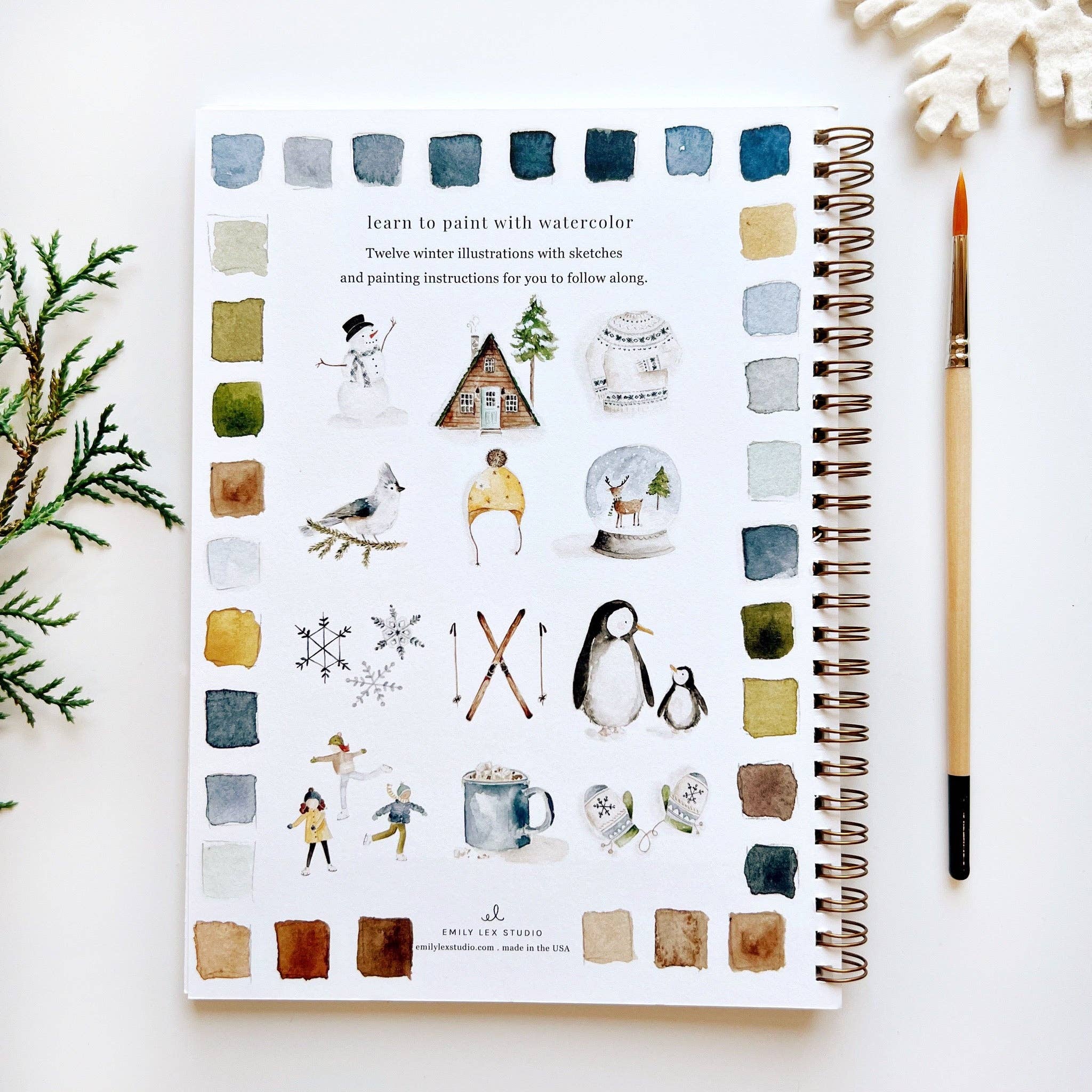 Winter watercolor workbook - Image 2