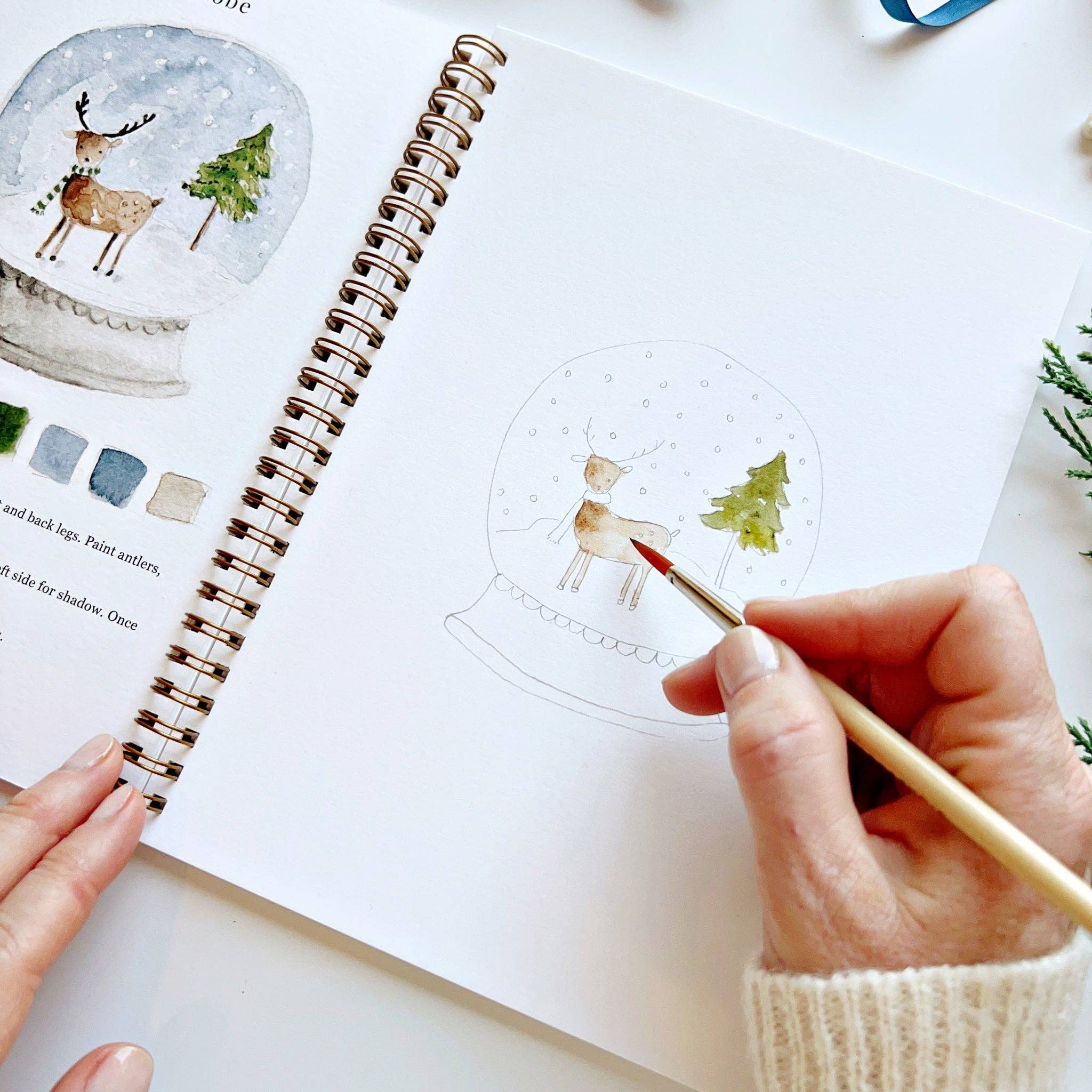 Winter watercolor workbook - Image 4