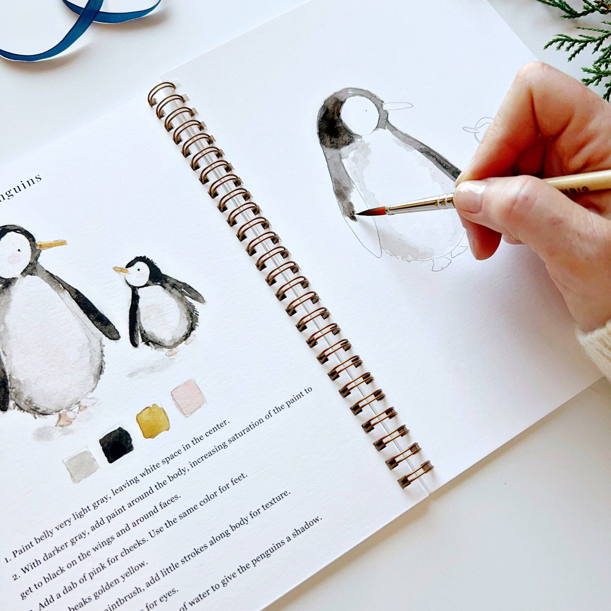 Winter watercolor workbook - Image 6